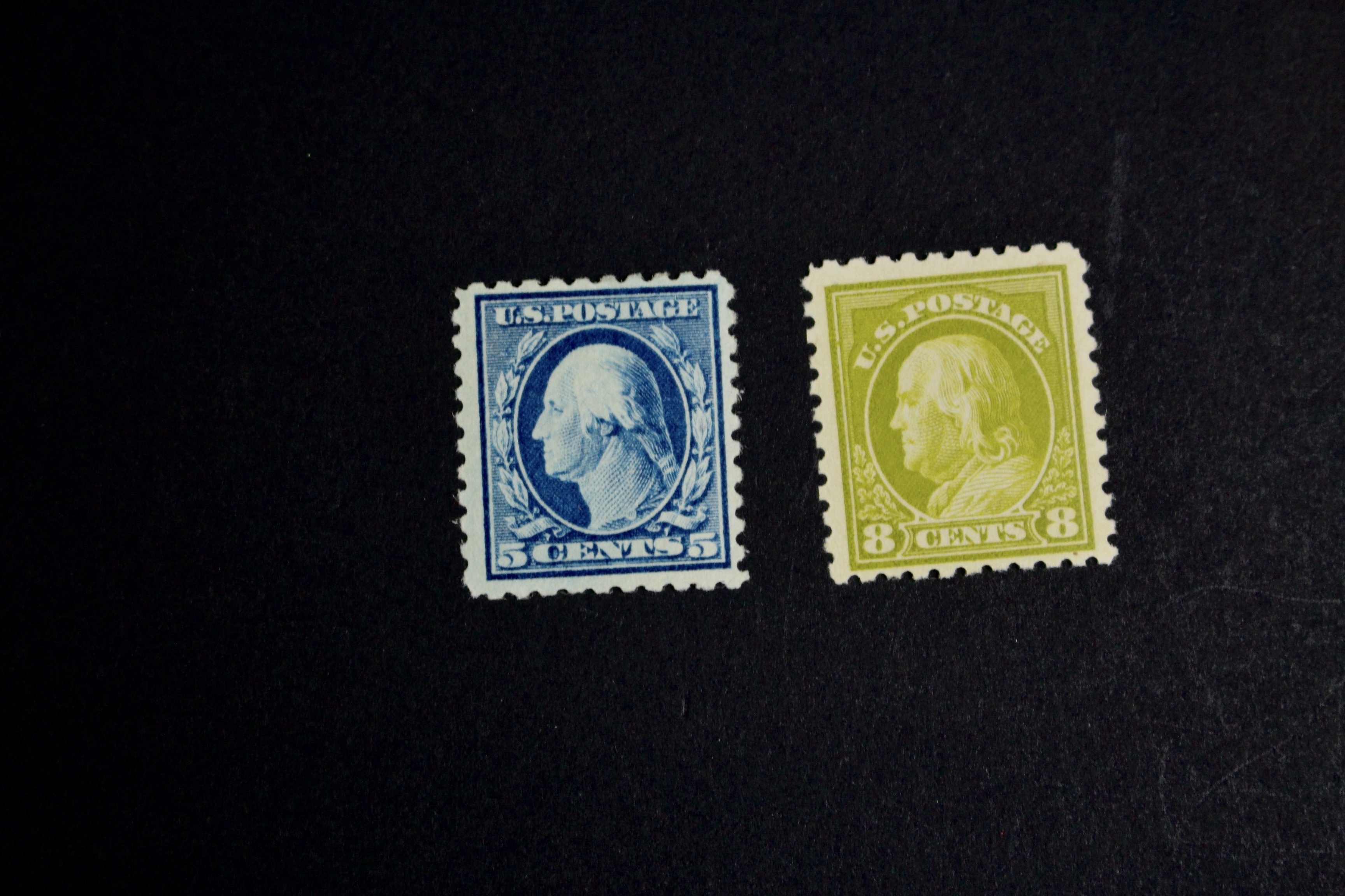Nine Mint Condition Regular Issue U.S. Stamps, 1916