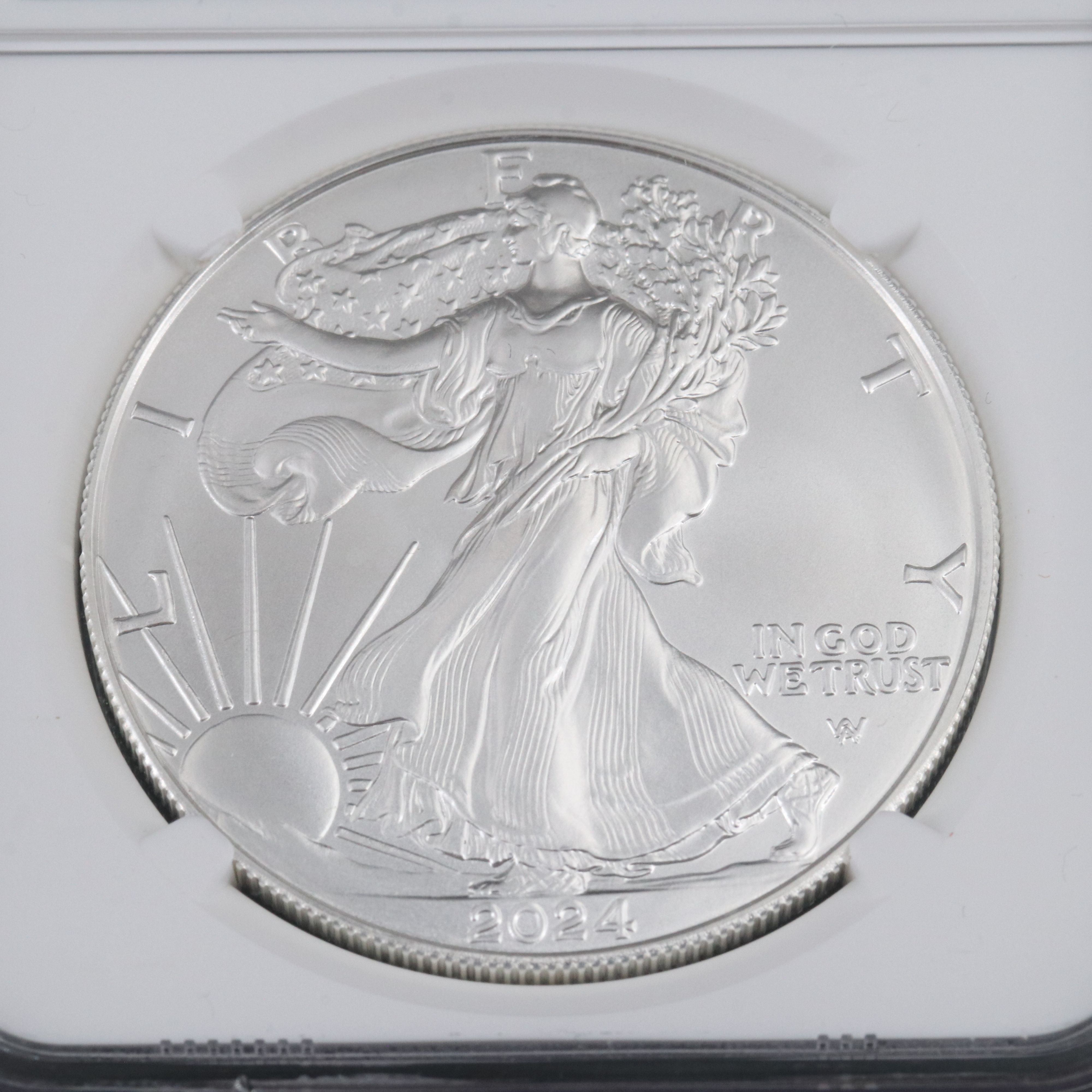 NGC MS70, 2024 Silver Eagle Autographed by Thomas J. Uram