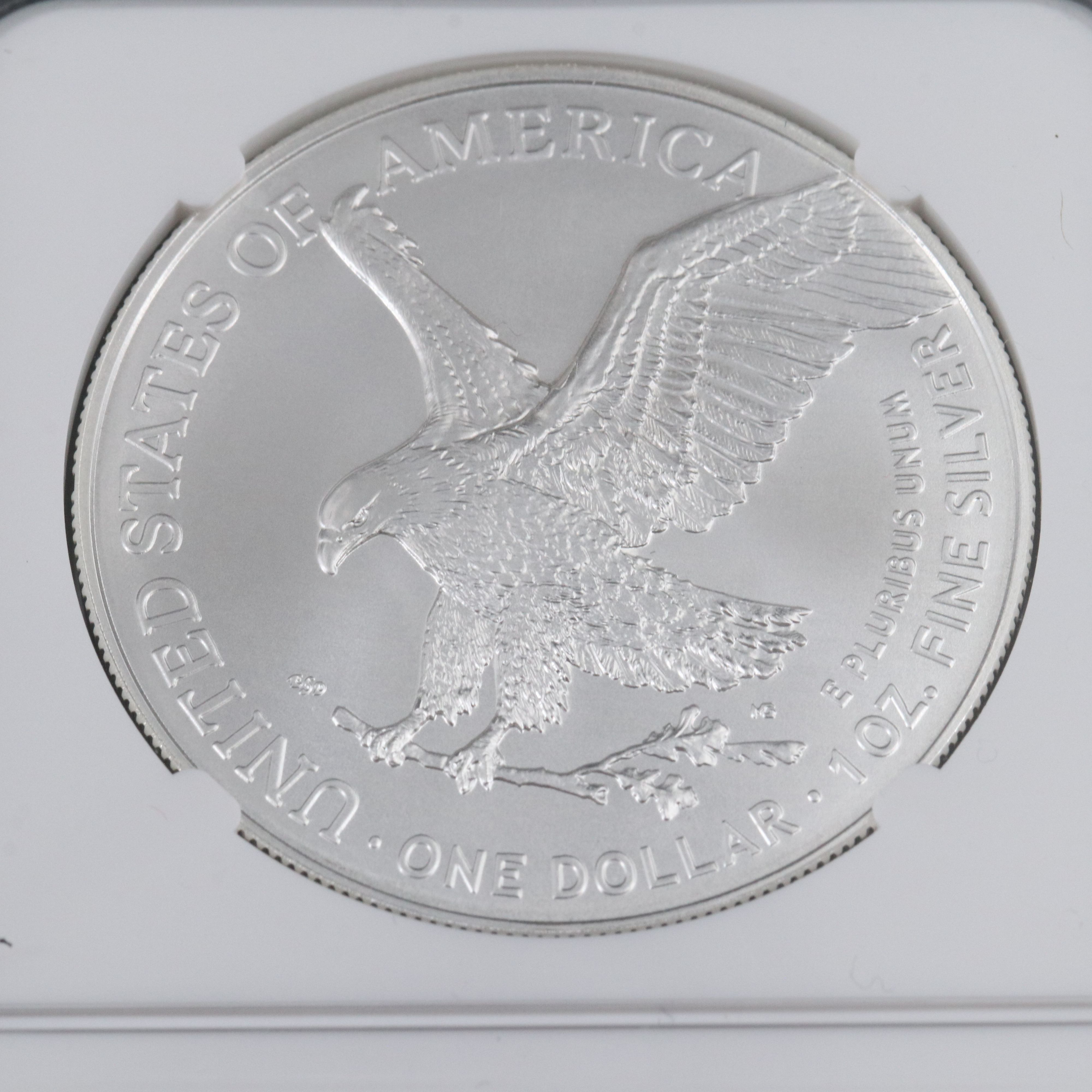 NGC MS70, 2024 Silver Eagle Autographed by Thomas J. Uram