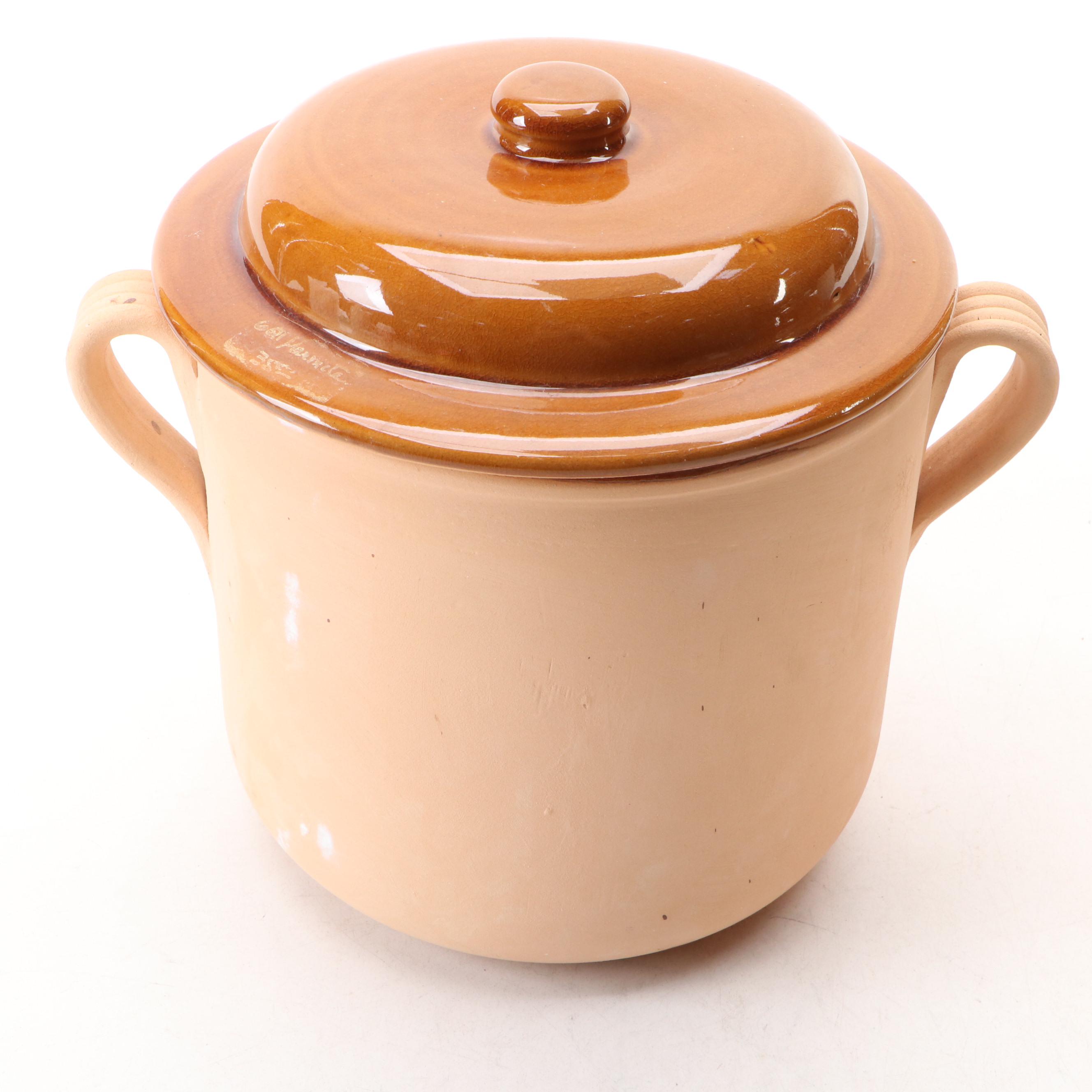 BIA Cordon Blue Clay Pot and Lidded Jars with Lidded Dish