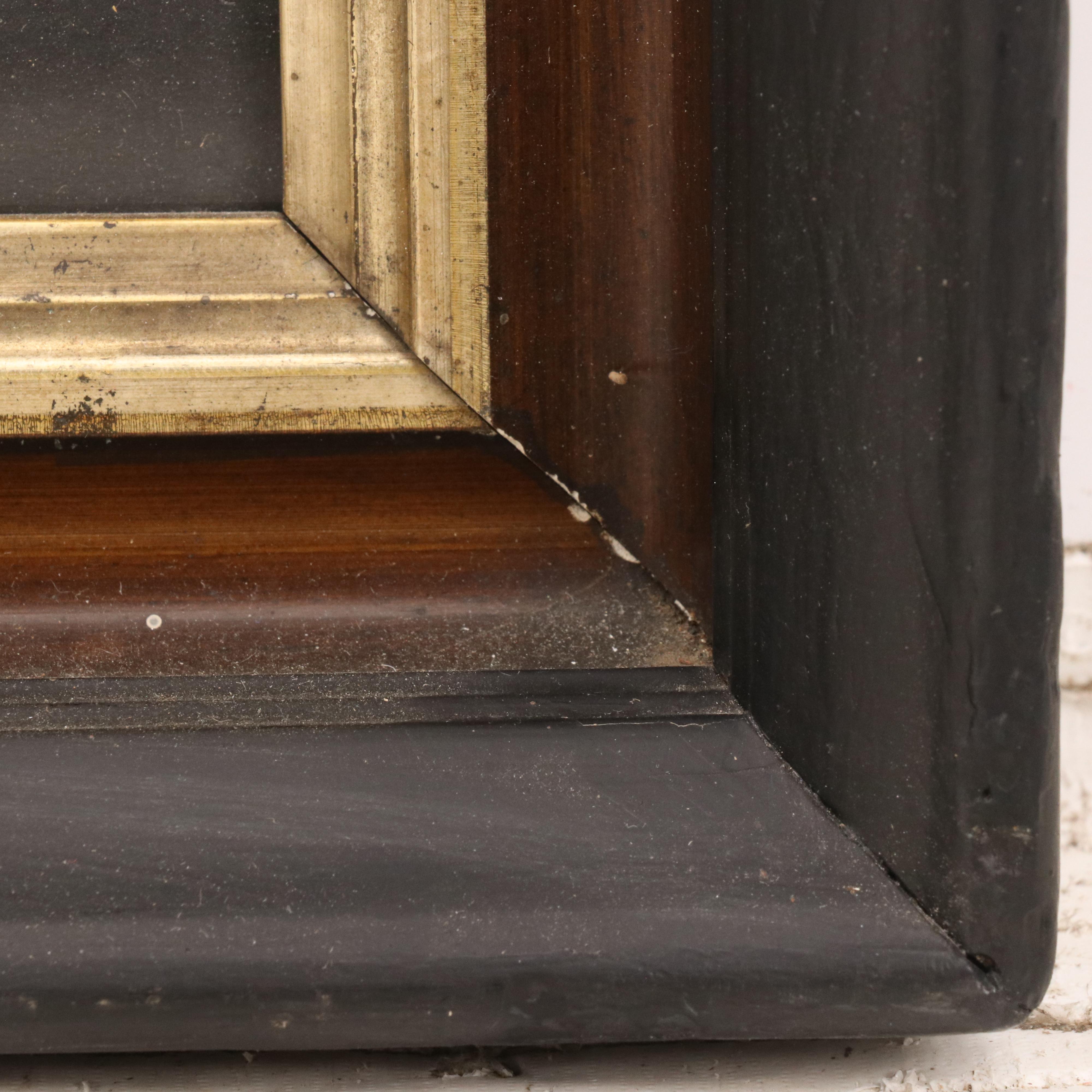 Hand-Colored Lithograph Portrait of Seated Young Child with Dog