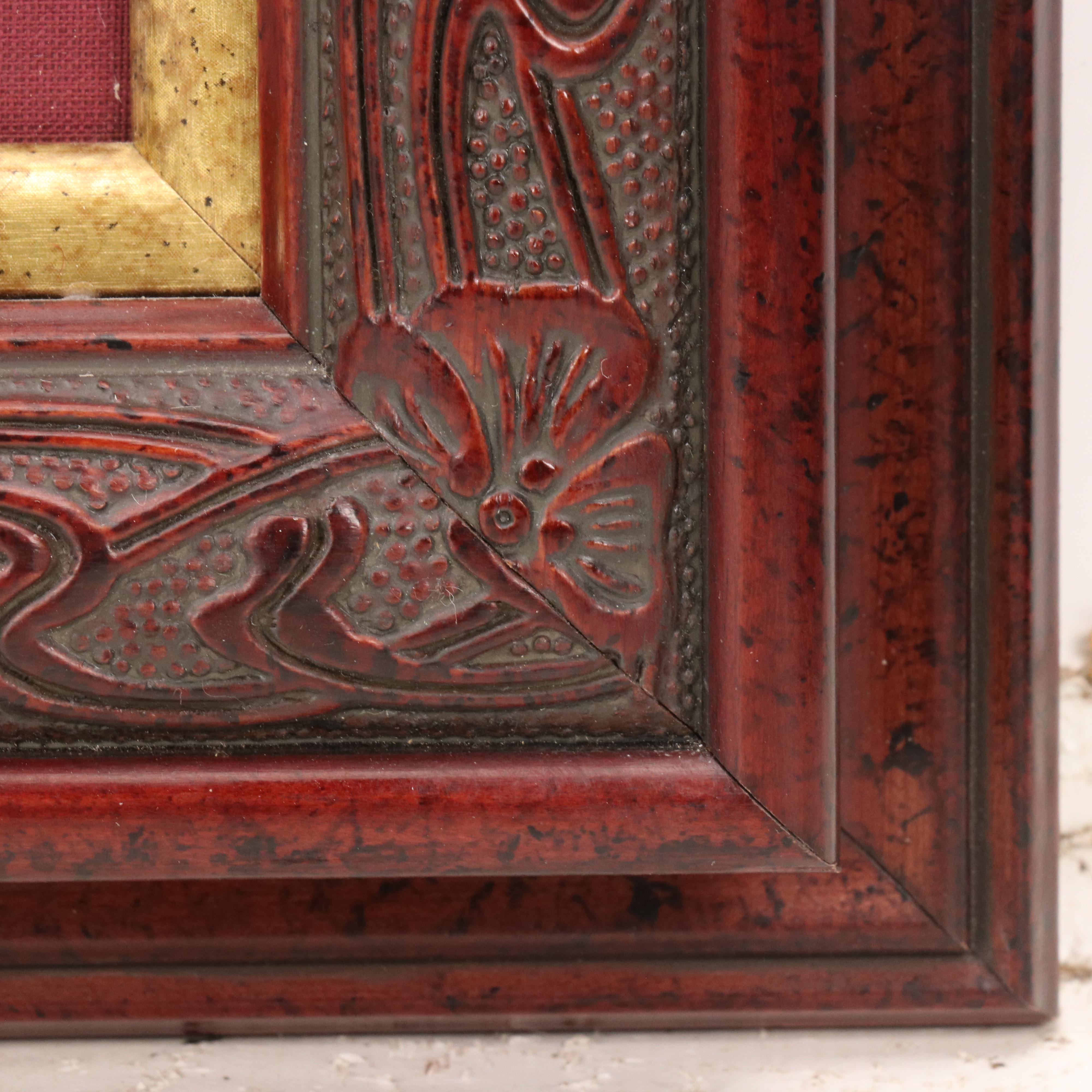 East Asian Floral Landscape Watercolor Painting