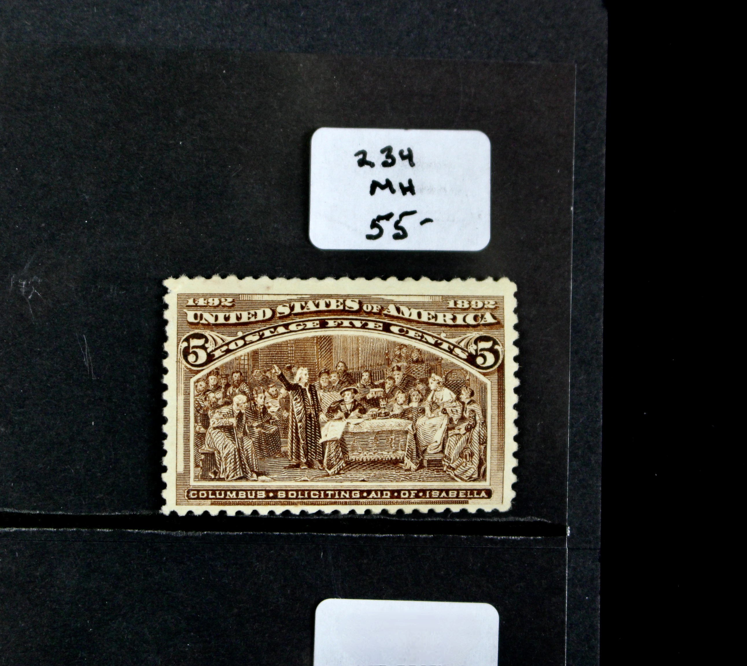 Ten Early Mint Condition U.S. Postage Stamps