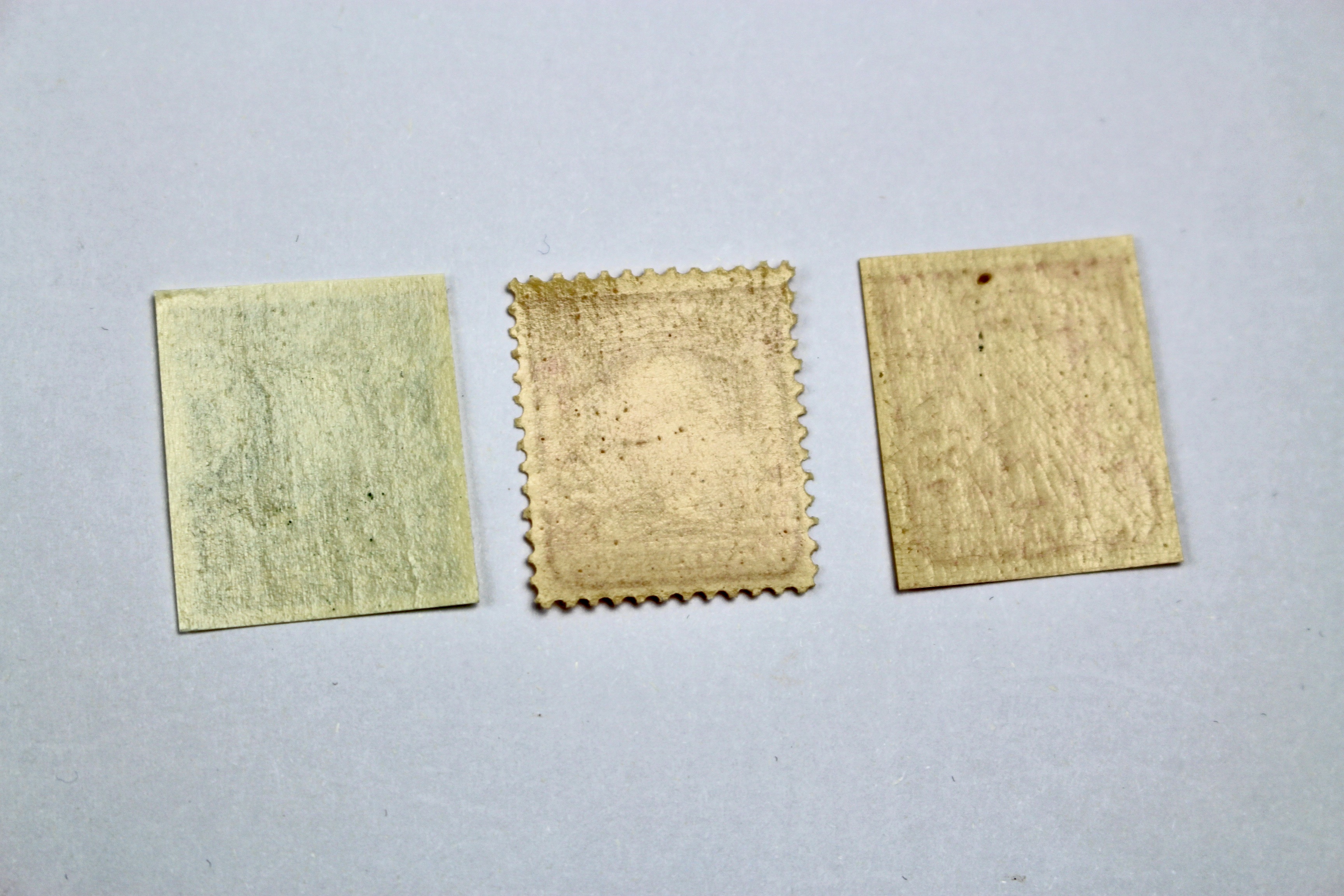 Ten Early Mint Condition U.S. Postage Stamps