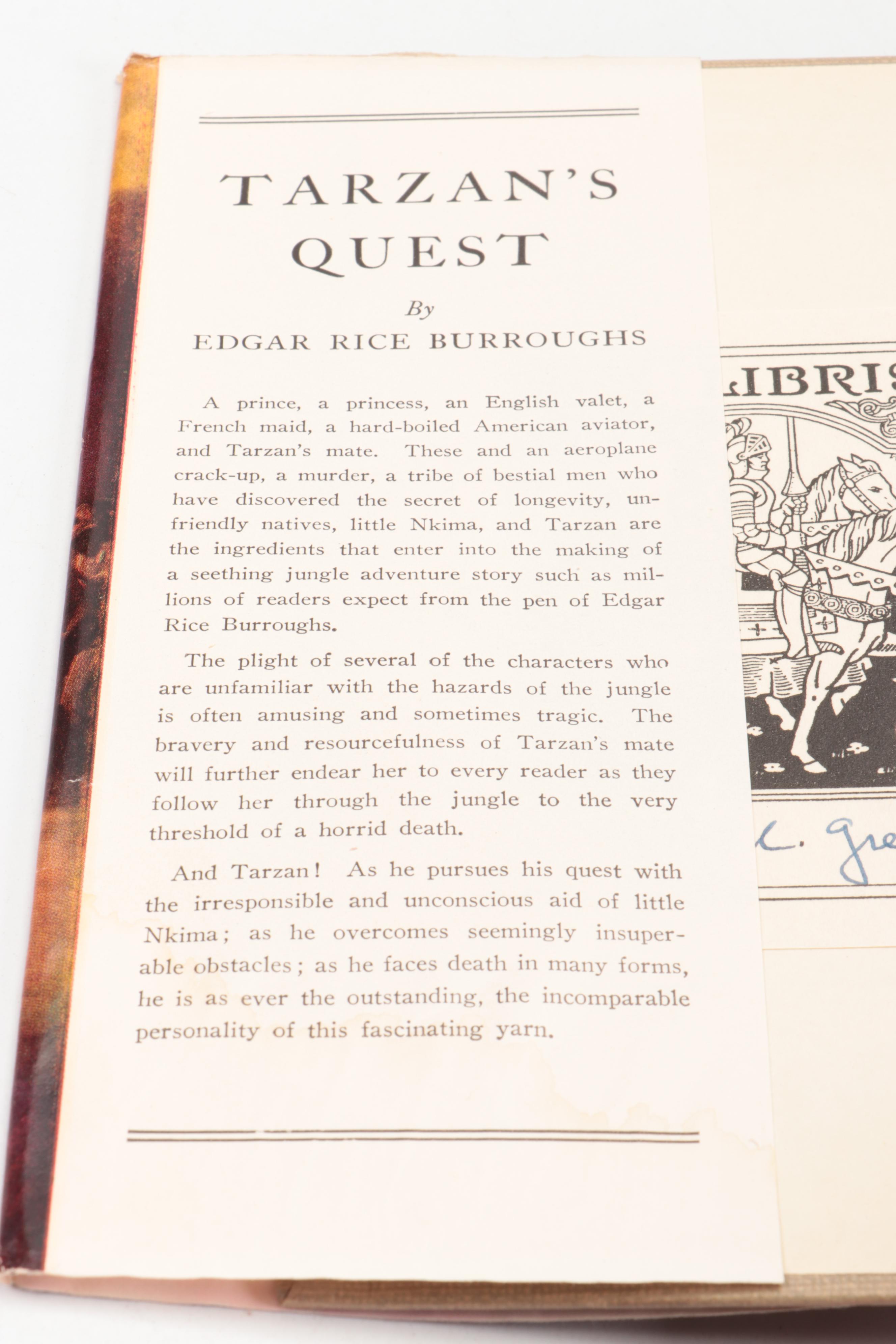 "Tarzan's Quest" by Edgar Rice Burroughs, 1948