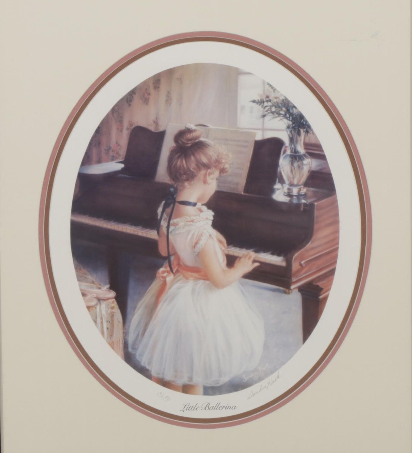Sandra Kuck "Little Ballerina" Offset Lithograph, 1988