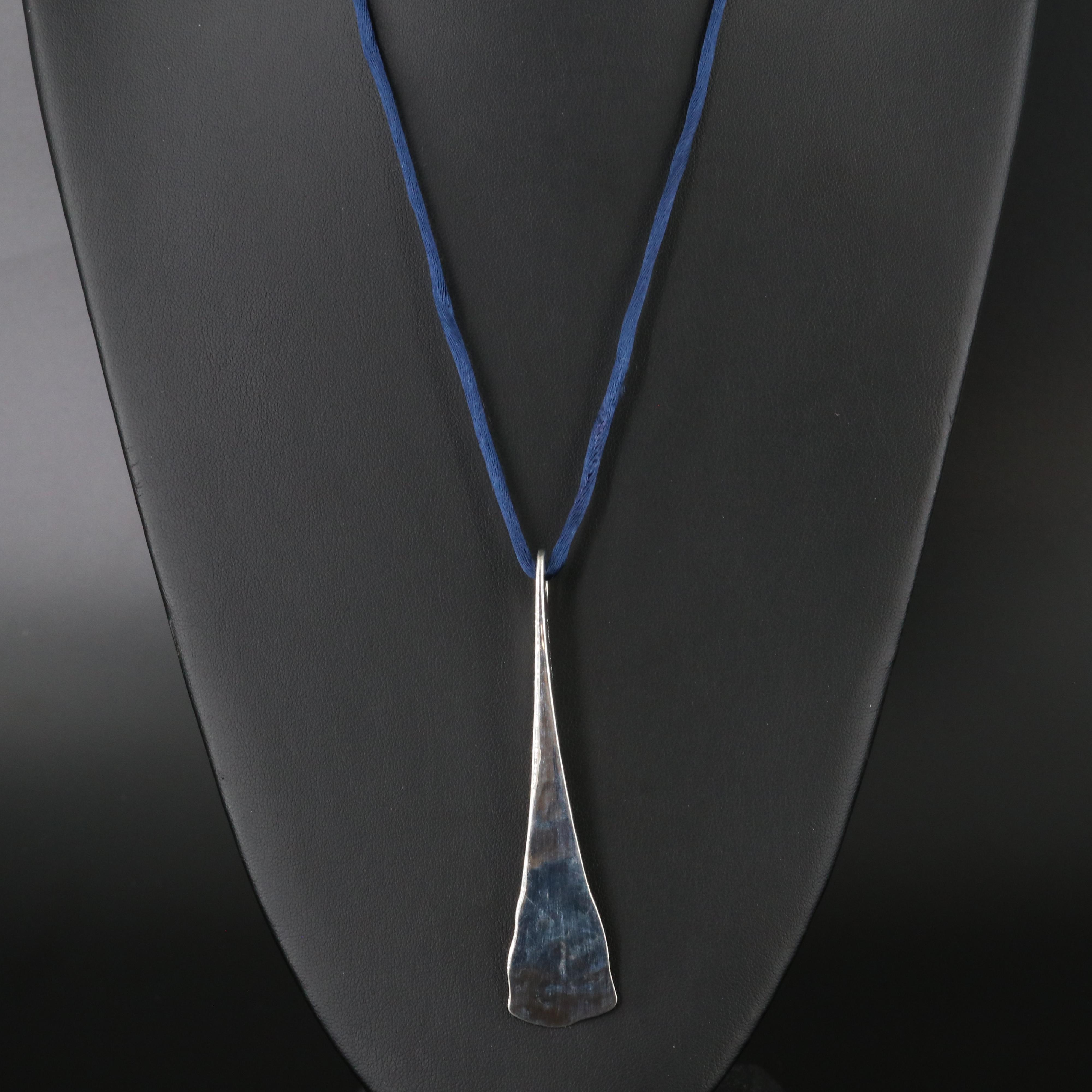 Robert Lee Morris Studio Sterling Tapered Pendant Necklace