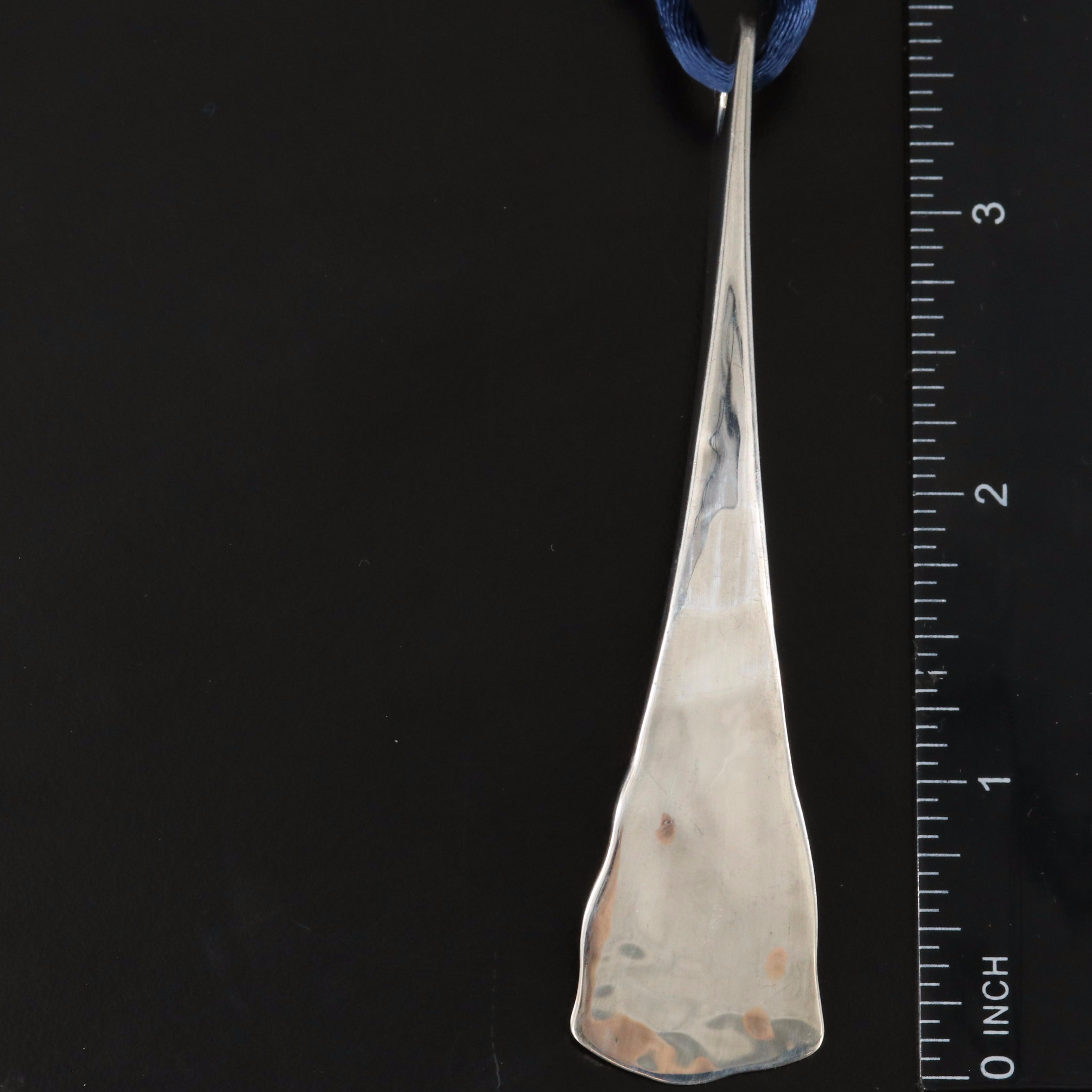 Robert Lee Morris Studio Sterling Tapered Pendant Necklace