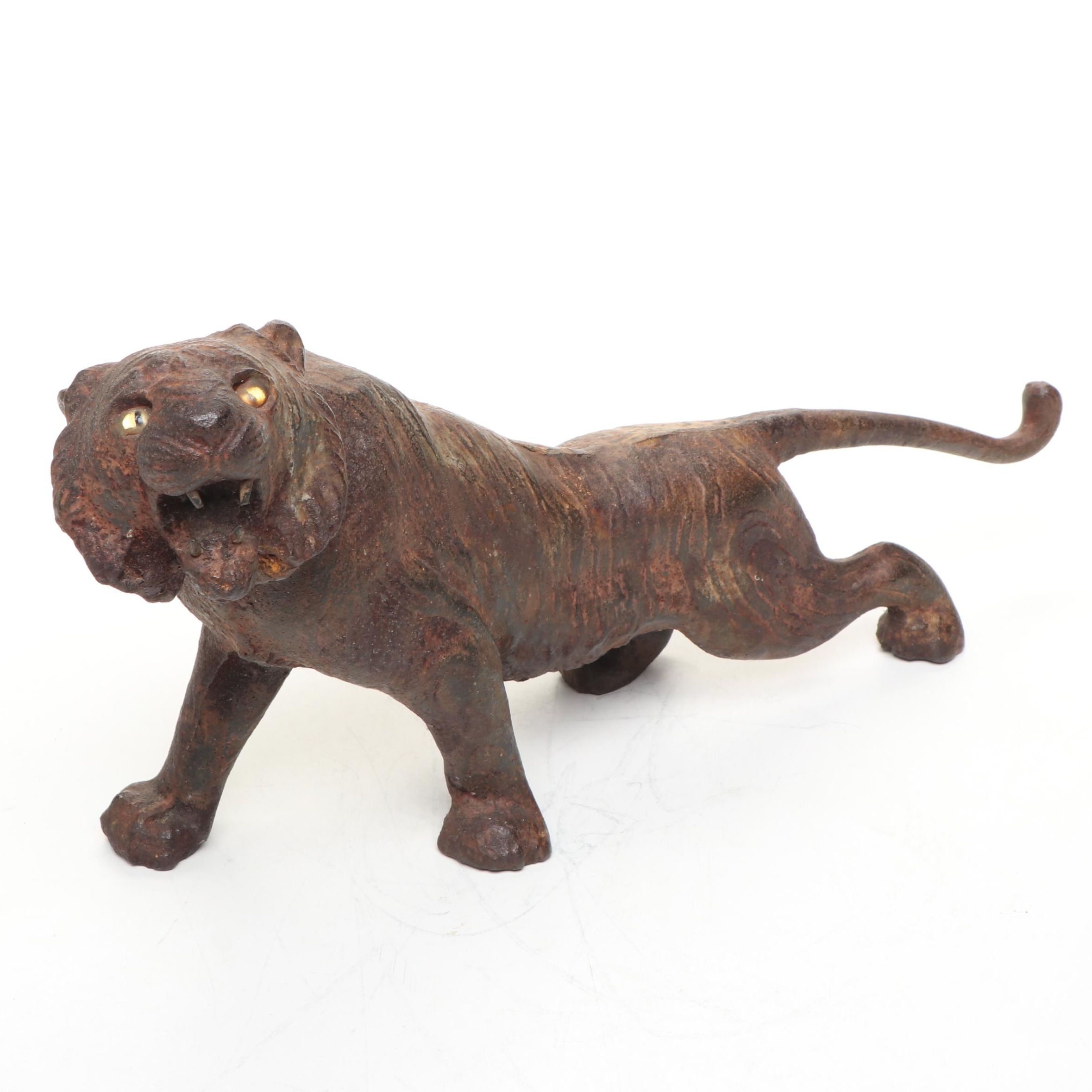 Cast Iron Roaring Tiger Doorstop