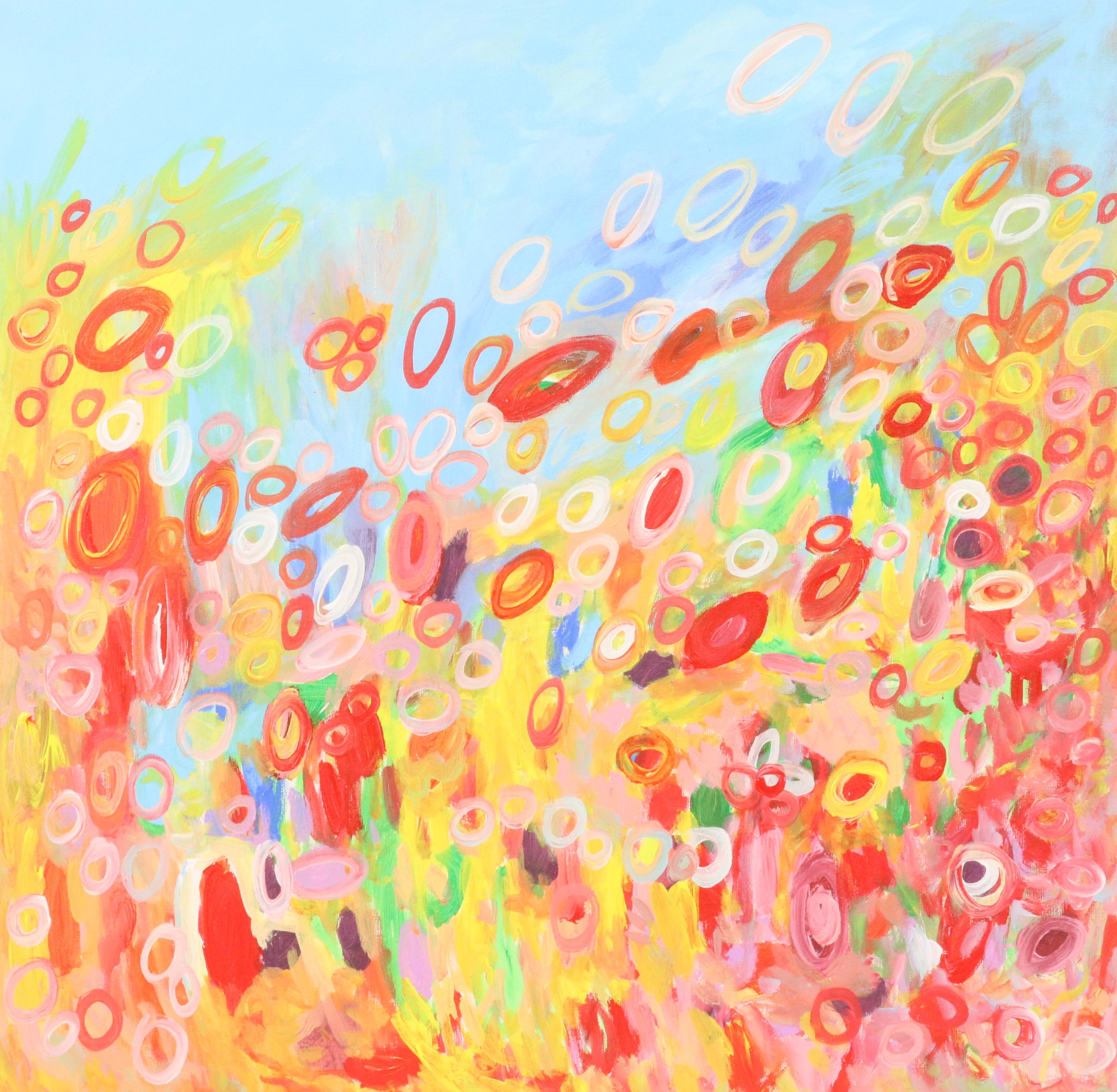 Saul Gefen Abstract Acrylic Painting, 2025