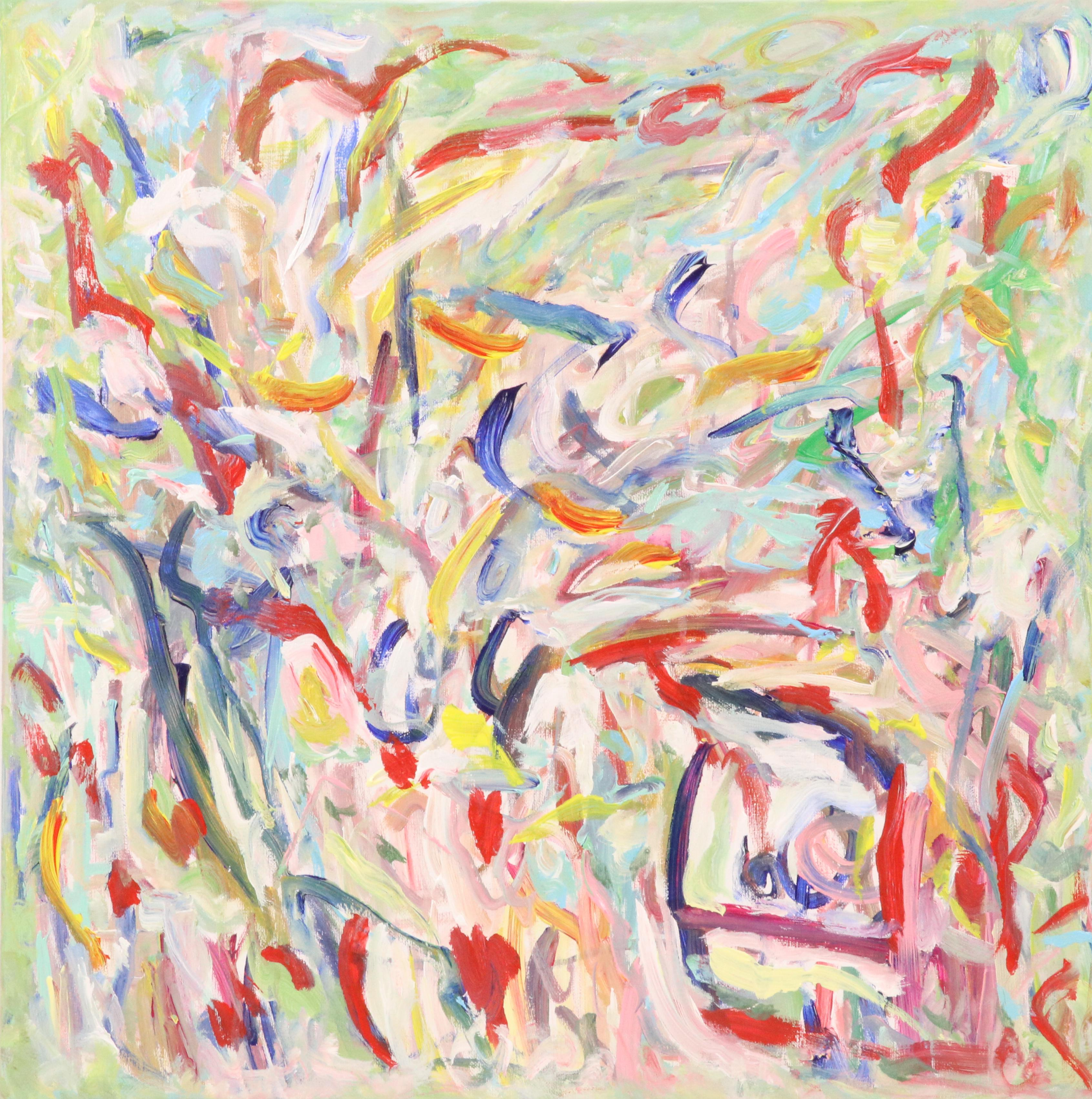 Saul Gefen Abstract Acrylic Painting, 2025