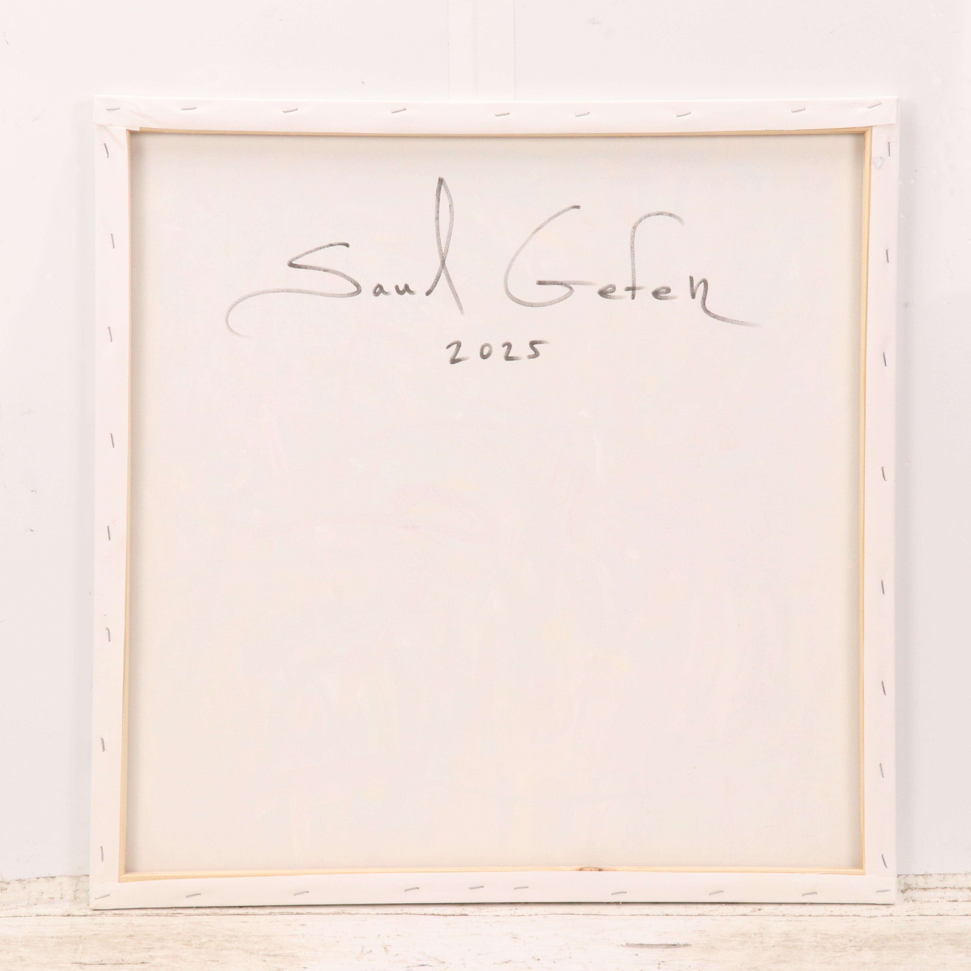 Saul Gefen Abstract Acrylic Painting, 2025