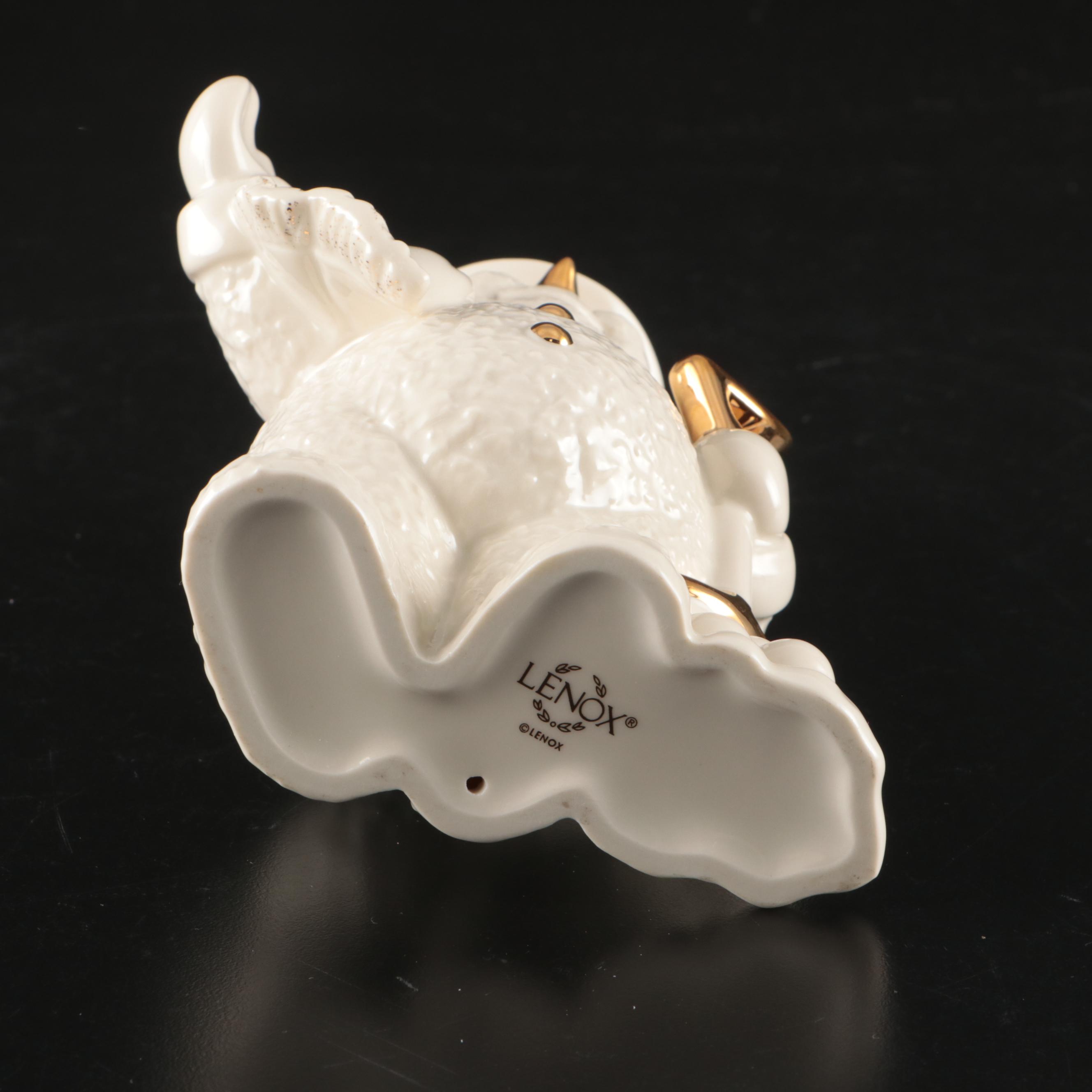 Lenox China Jewels Porcelain Cat, "Classic Ivory" Lighthouse, and More Figurines