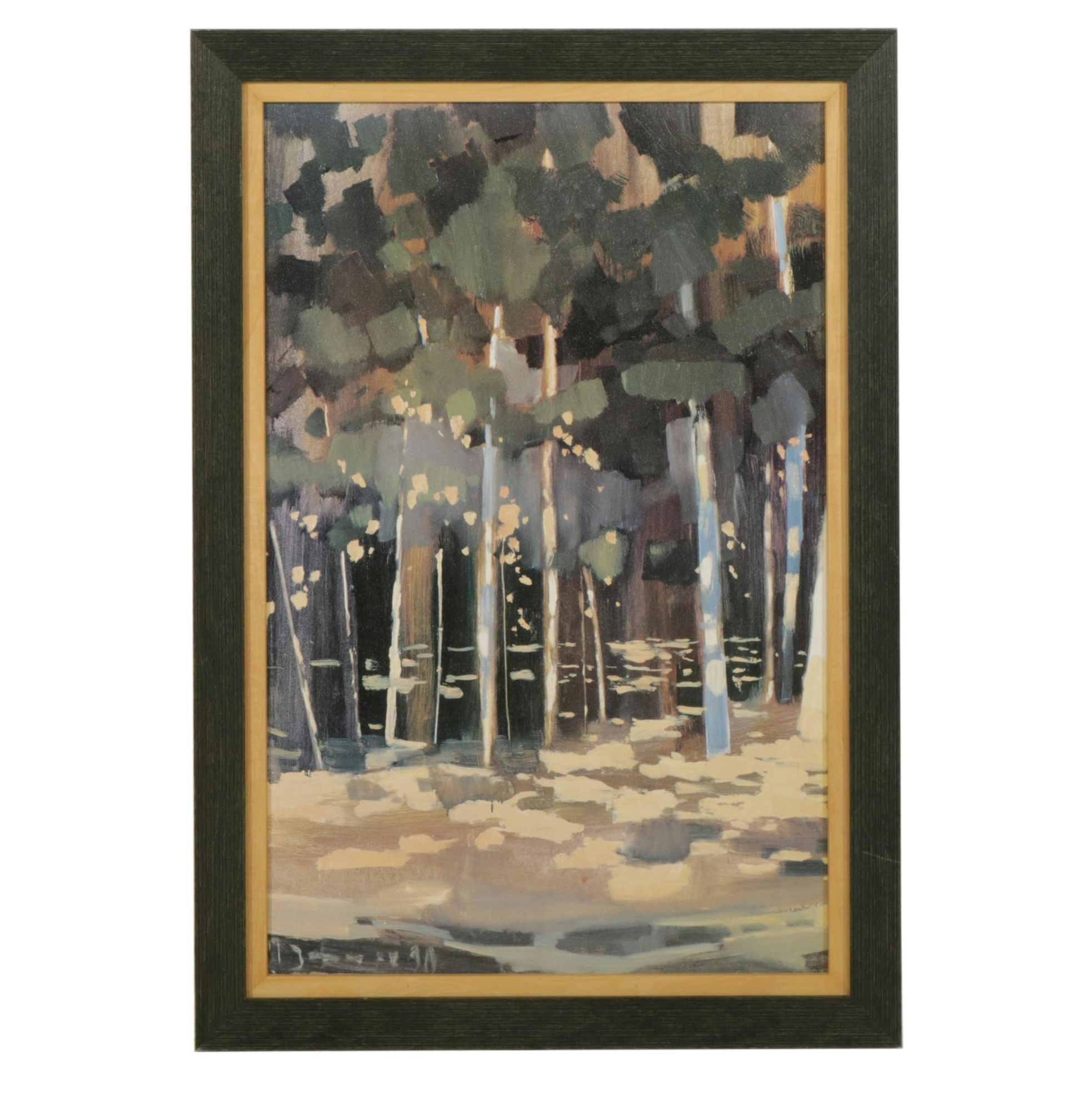 Jesus Barranco "Bosque I" Giclee on Canvas, Late 20th Century
