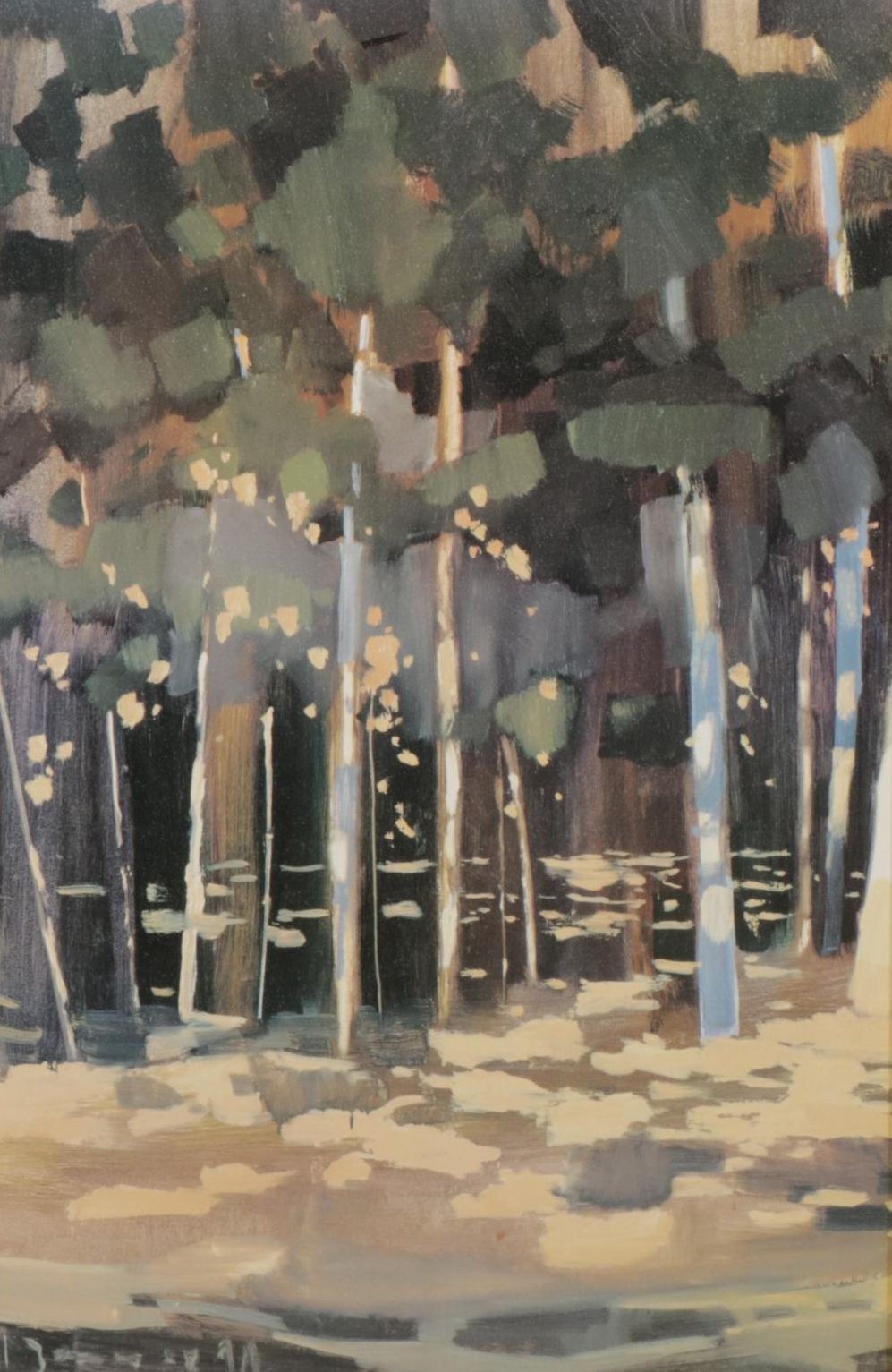 Jesus Barranco "Bosque I" Giclee on Canvas, Late 20th Century