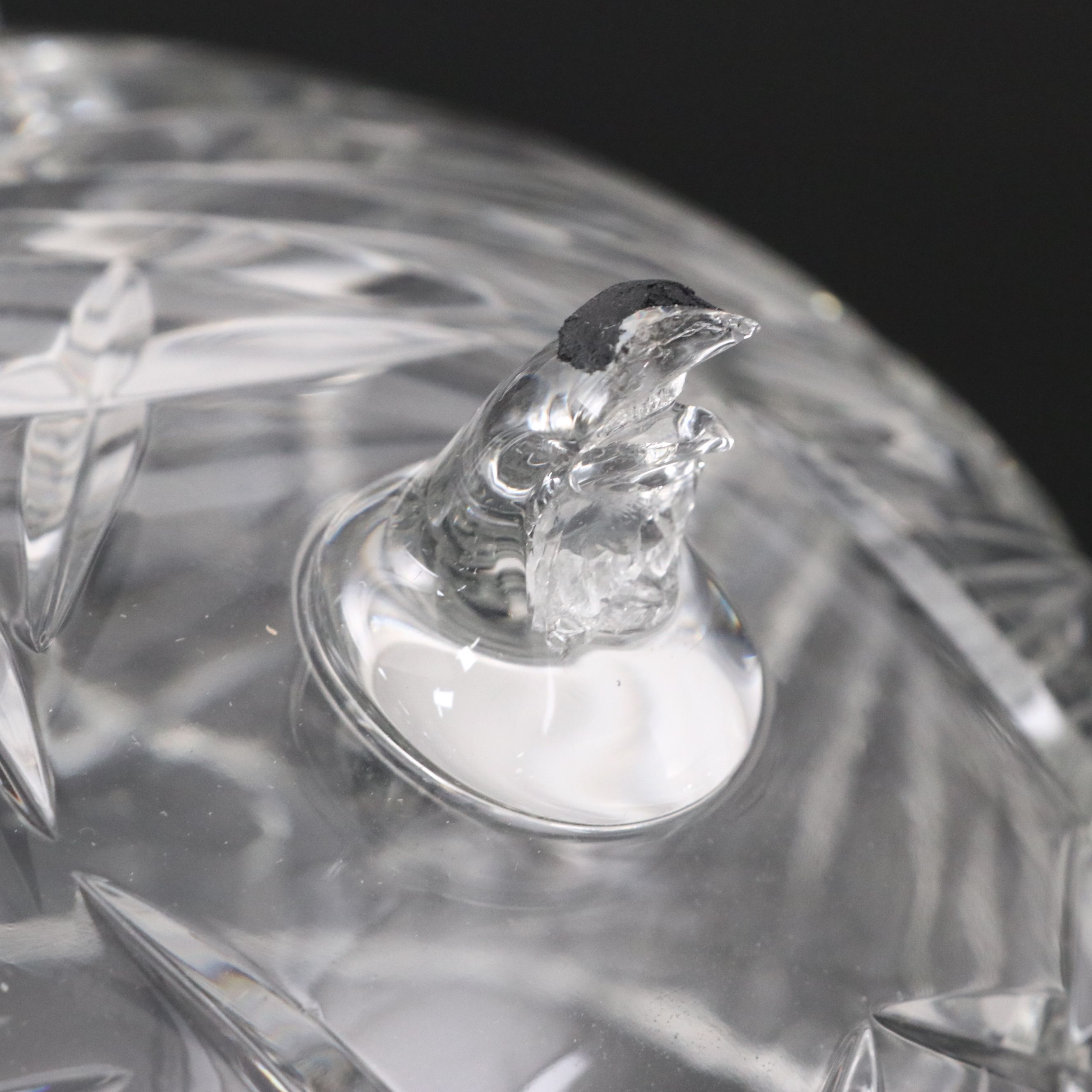 American Brilliant Cut Crystal Vase, Crystal Salt Cellars, and More Table Décor