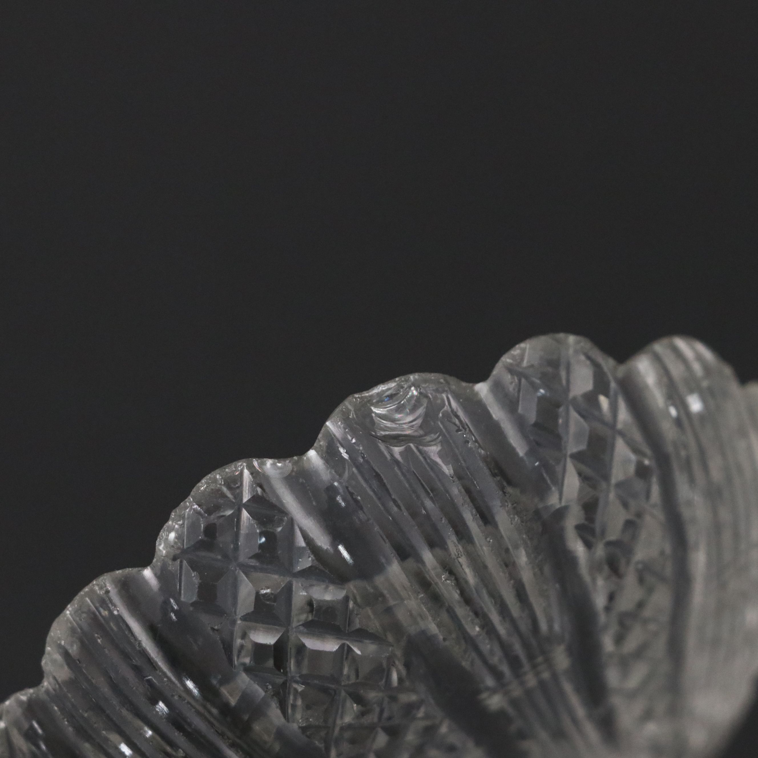 American Brilliant Cut Crystal Vase, Crystal Salt Cellars, and More Table Décor