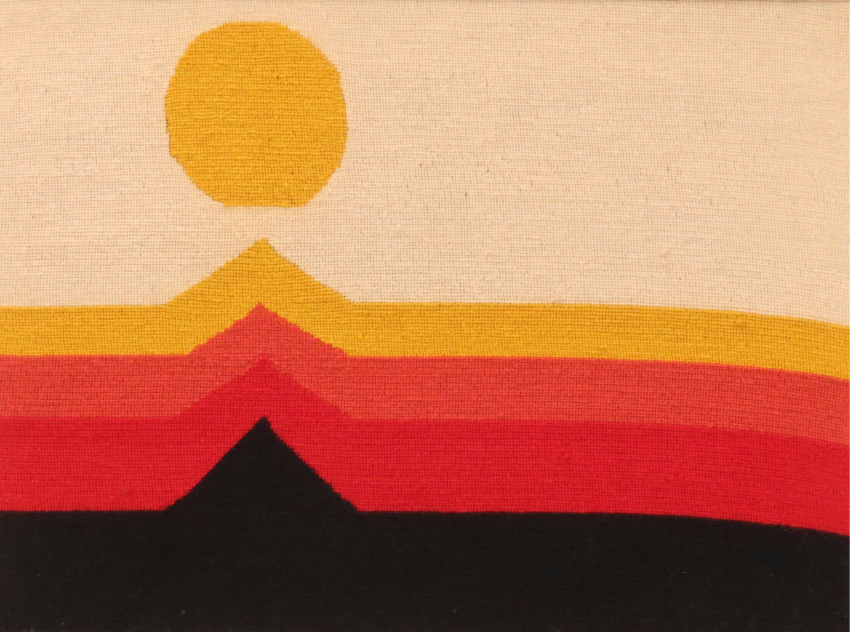 Abstract Sunset Needlepoint