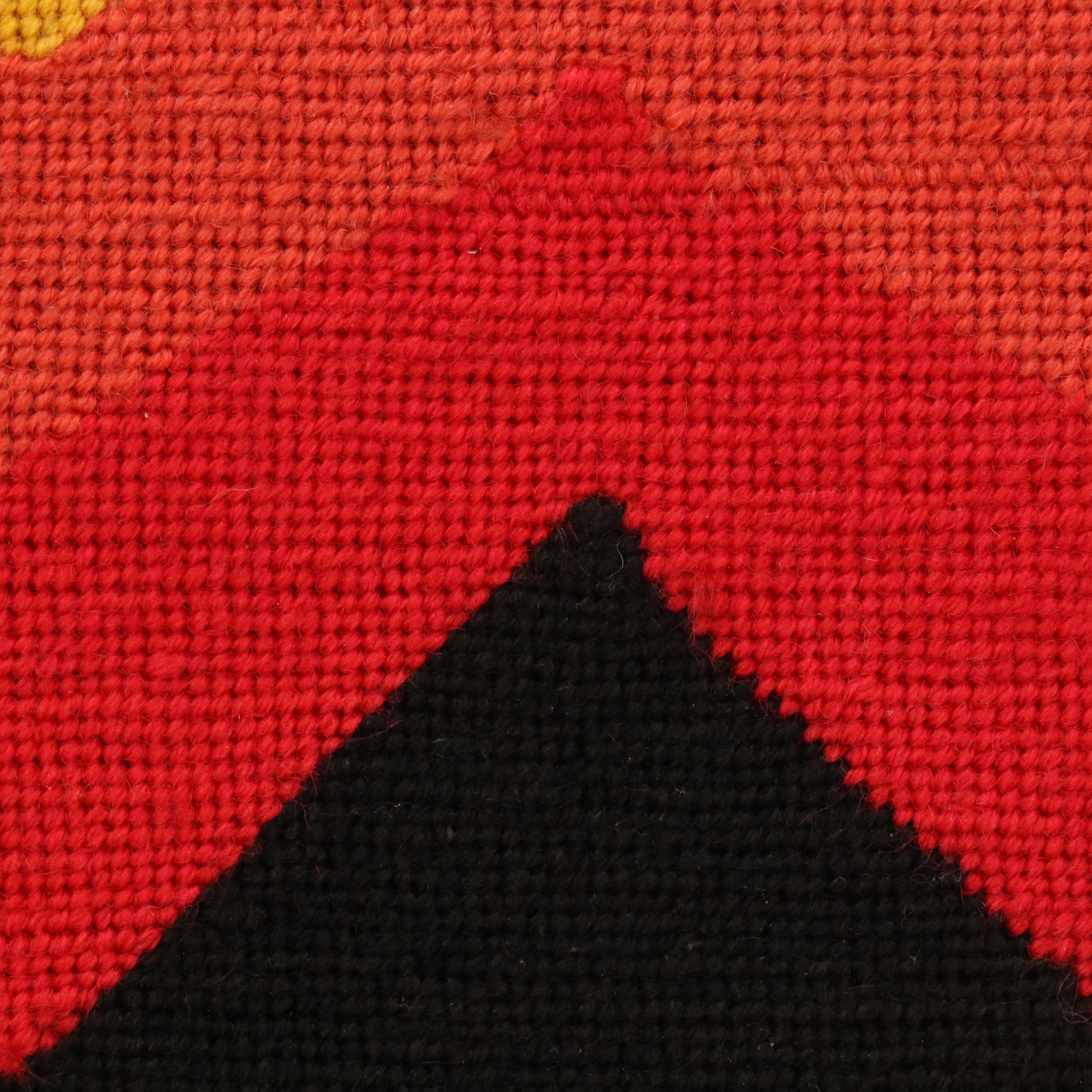 Abstract Sunset Needlepoint