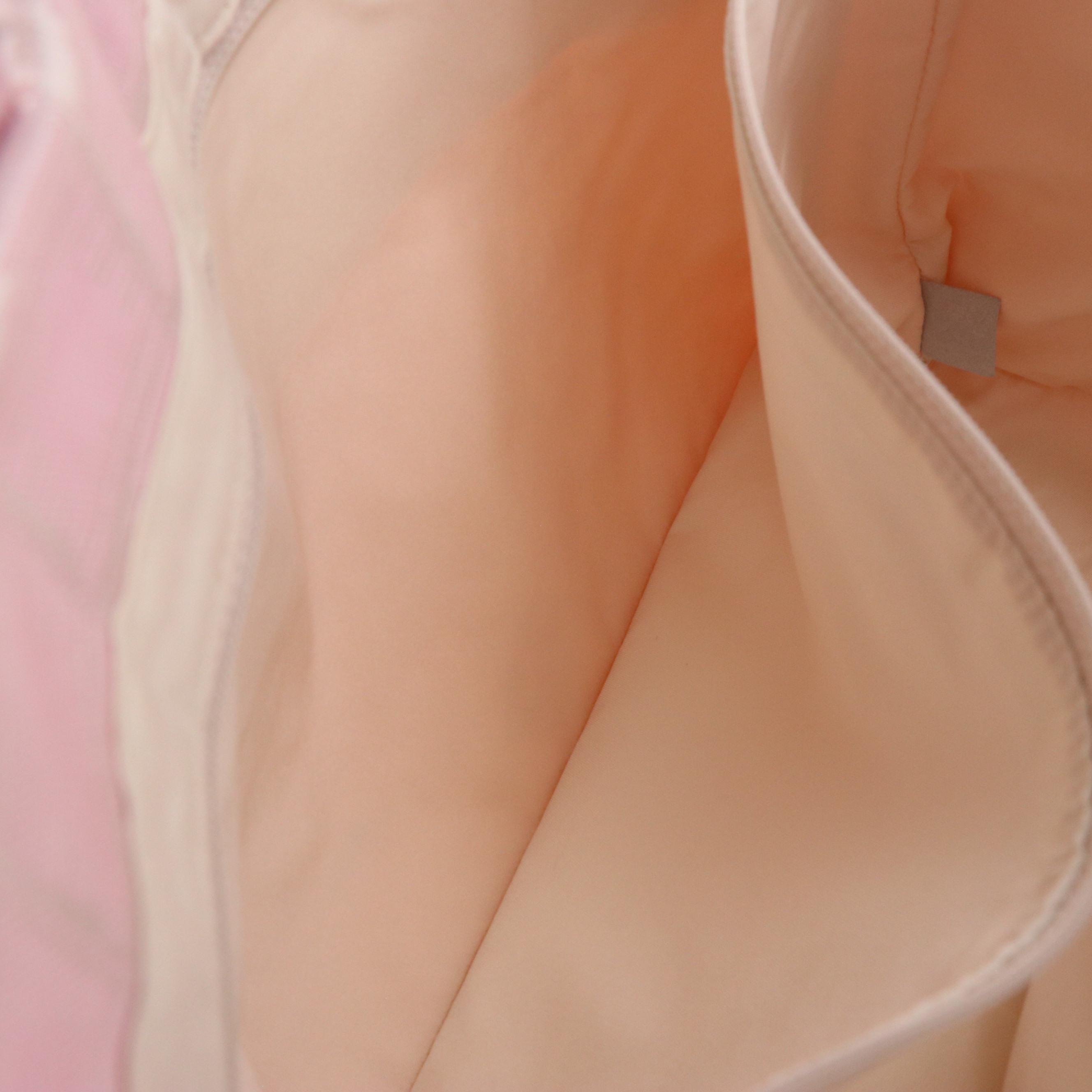 Chanel Travel Ligne Tote in Pink Nylon Jacquard CC Canvas and Leather