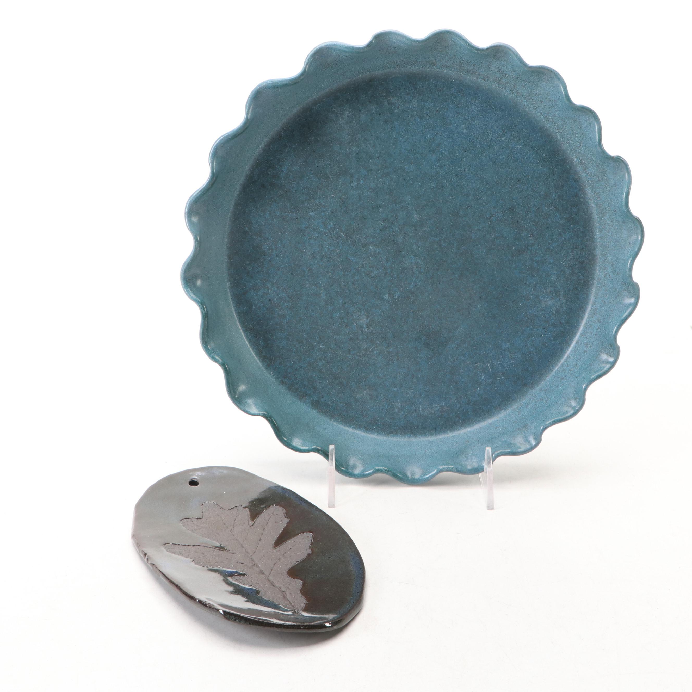 Handmade Art Pottery Trays and Other Tableware