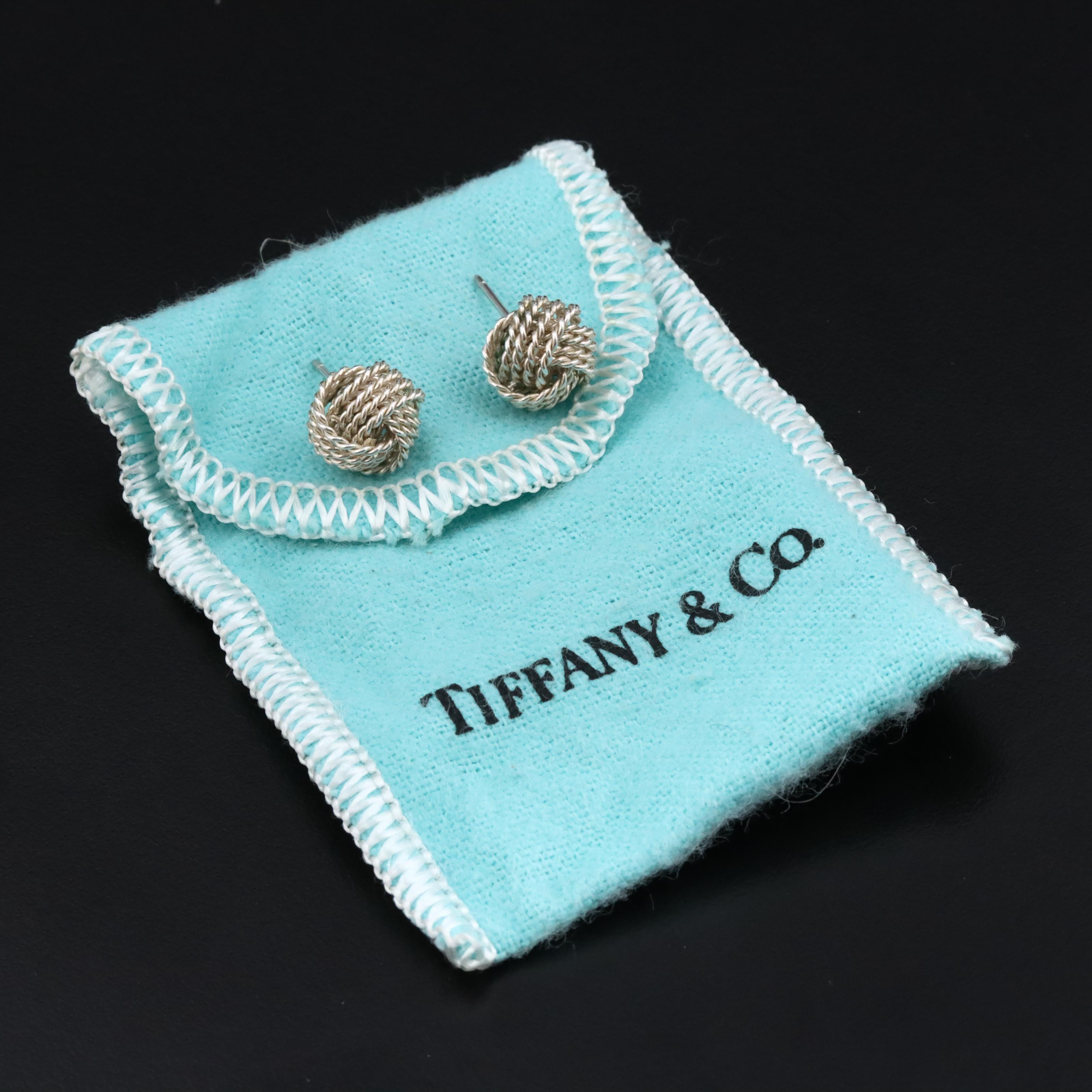 Tiffany & Co. Sterling Twist Knot Earrings