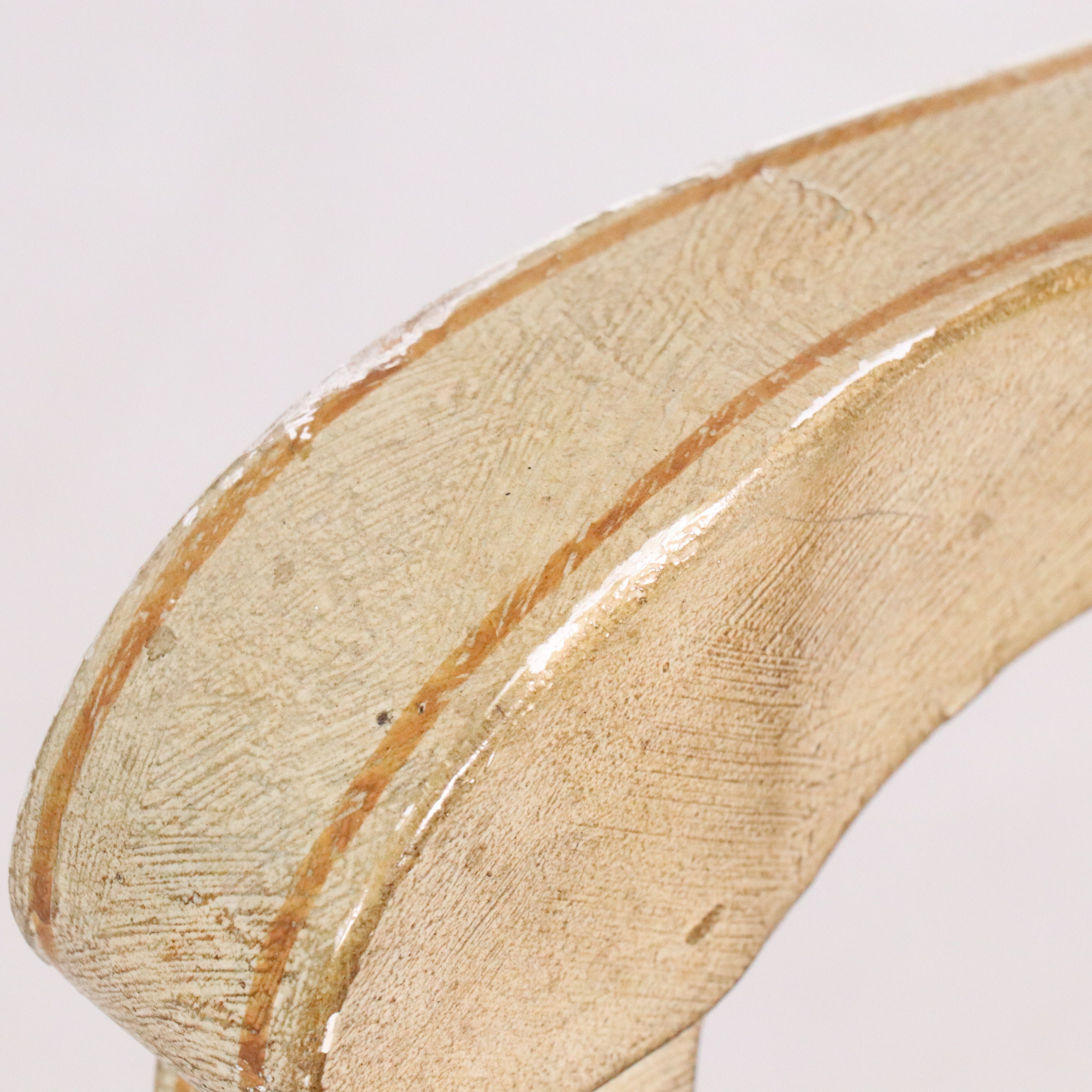 Drexel-Heritage Hand-Painted Wood Bench