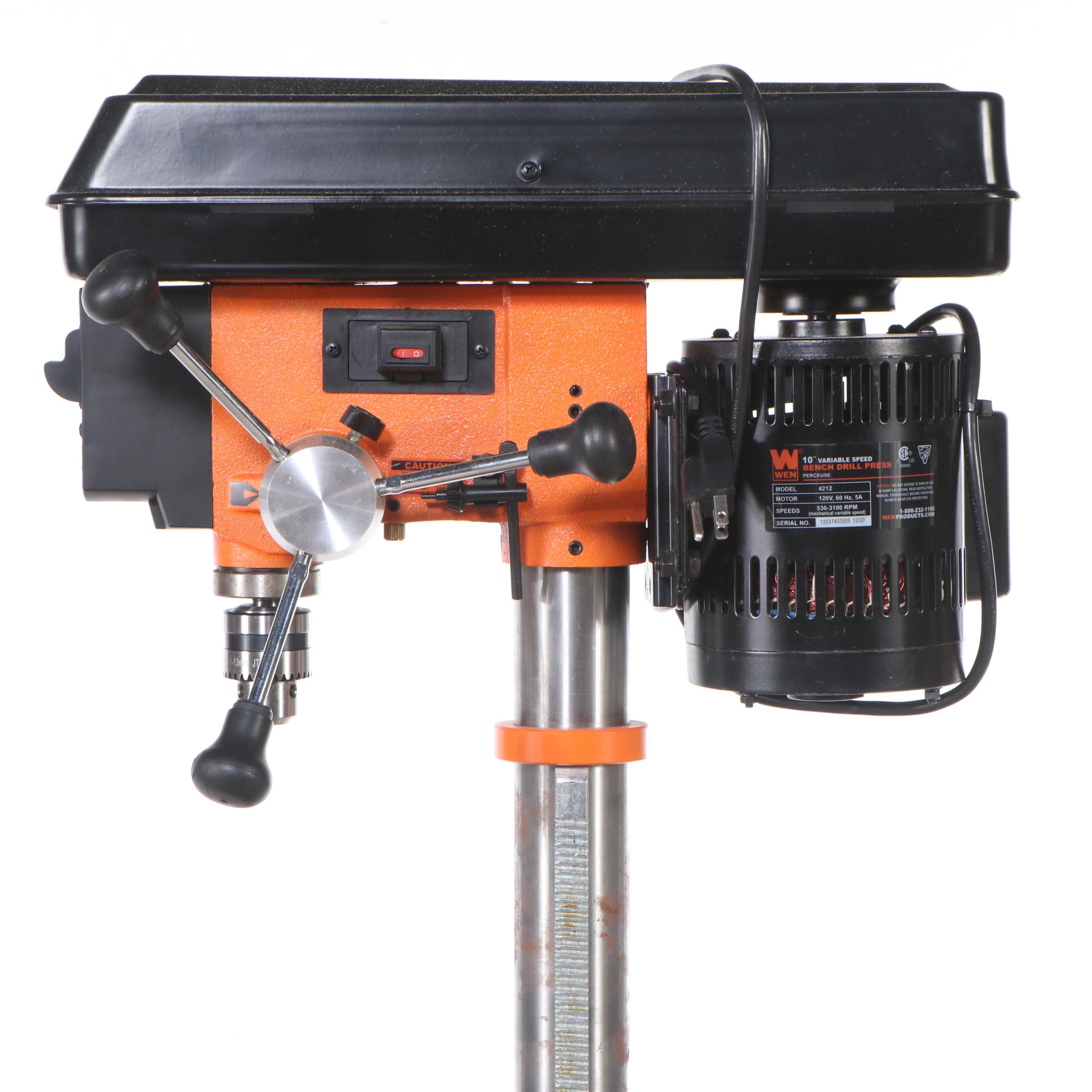 Wen Model 4212 10" Variable Speed Bench Drill Press