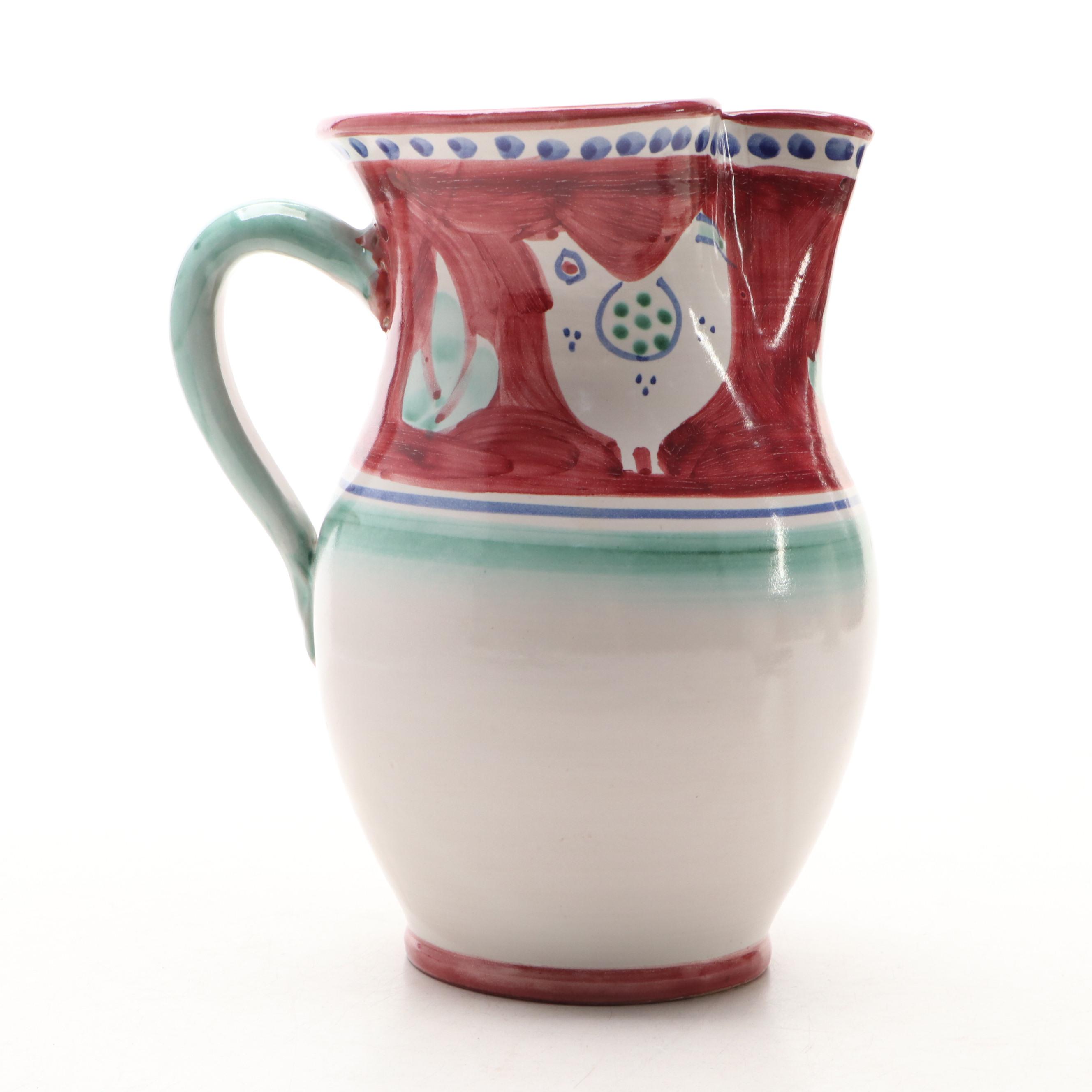 Italian Majolica Pitchers