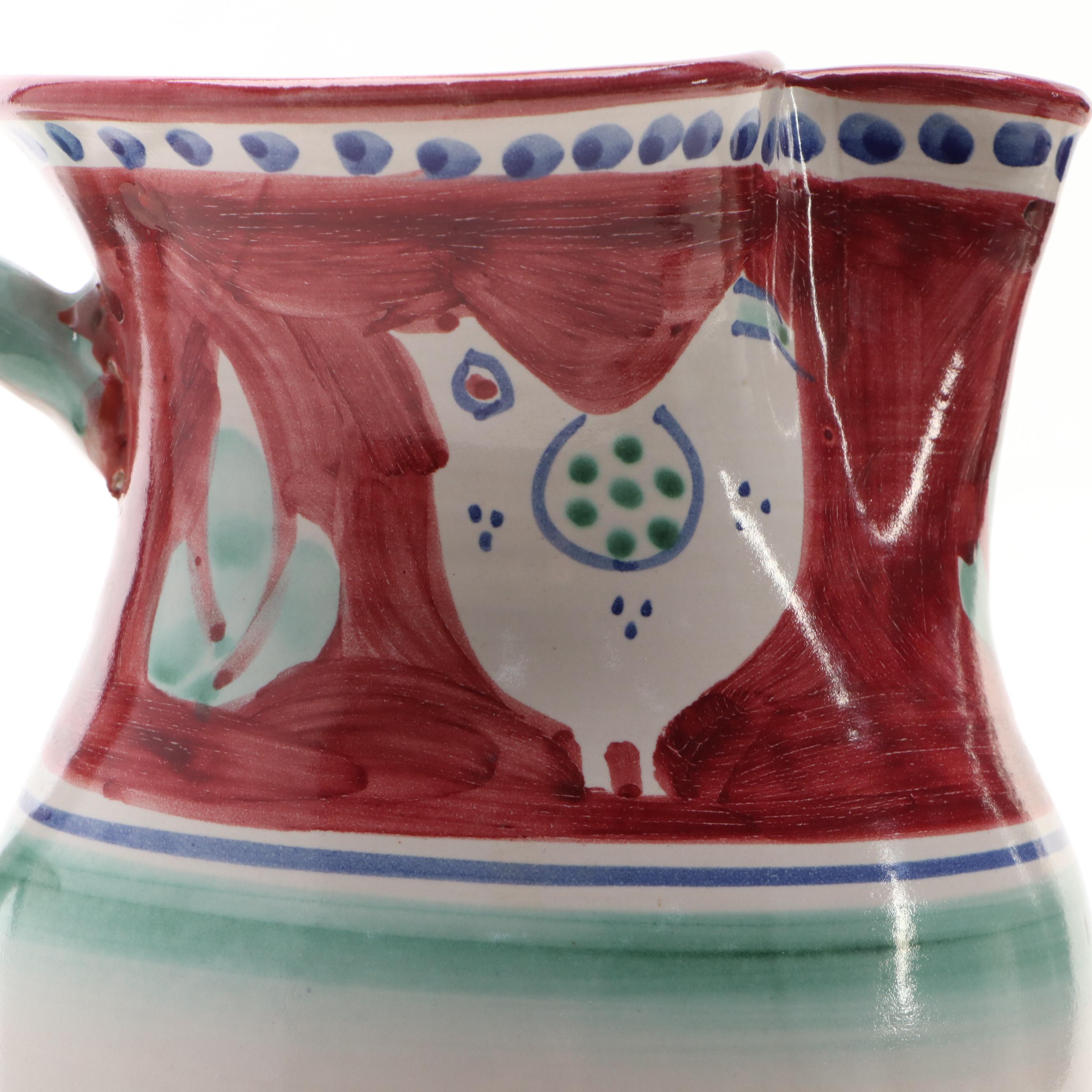 Italian Majolica Pitchers