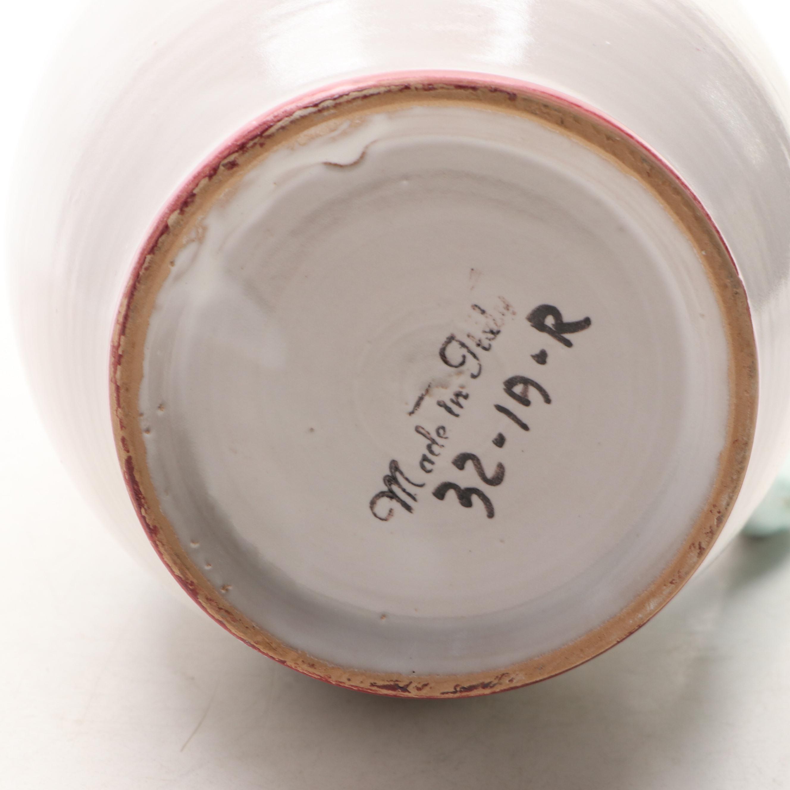 Italian Majolica Pitchers