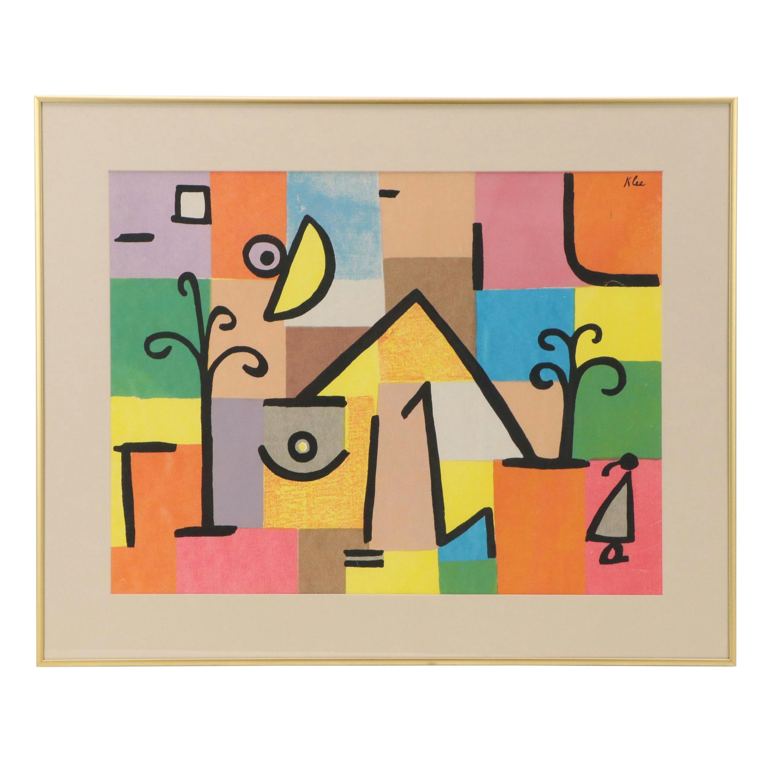 Serigraph After Paul Klee "Oriental Bliss," Mid-20th Century