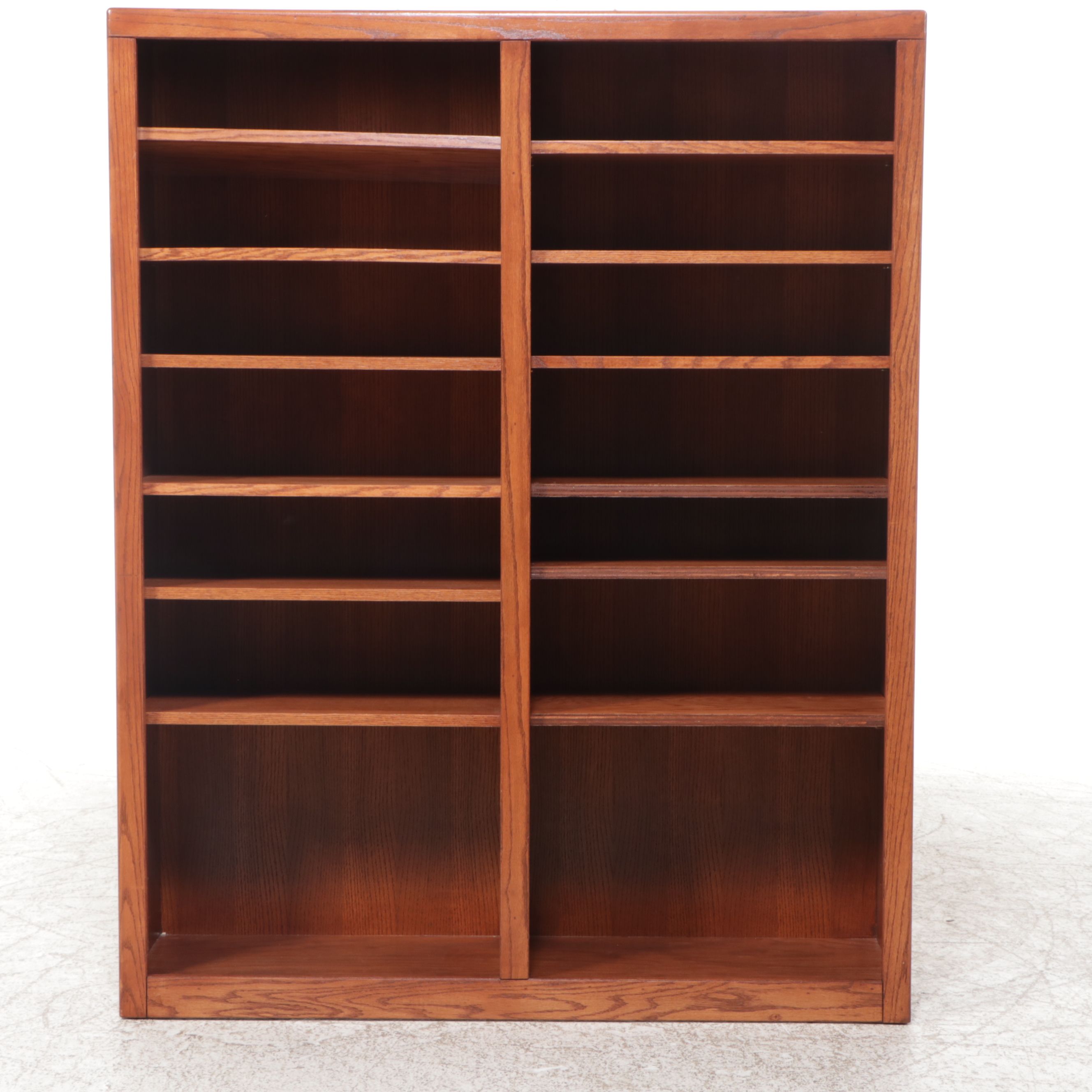 Wood America "Red River" Oak Veneered Bookcase