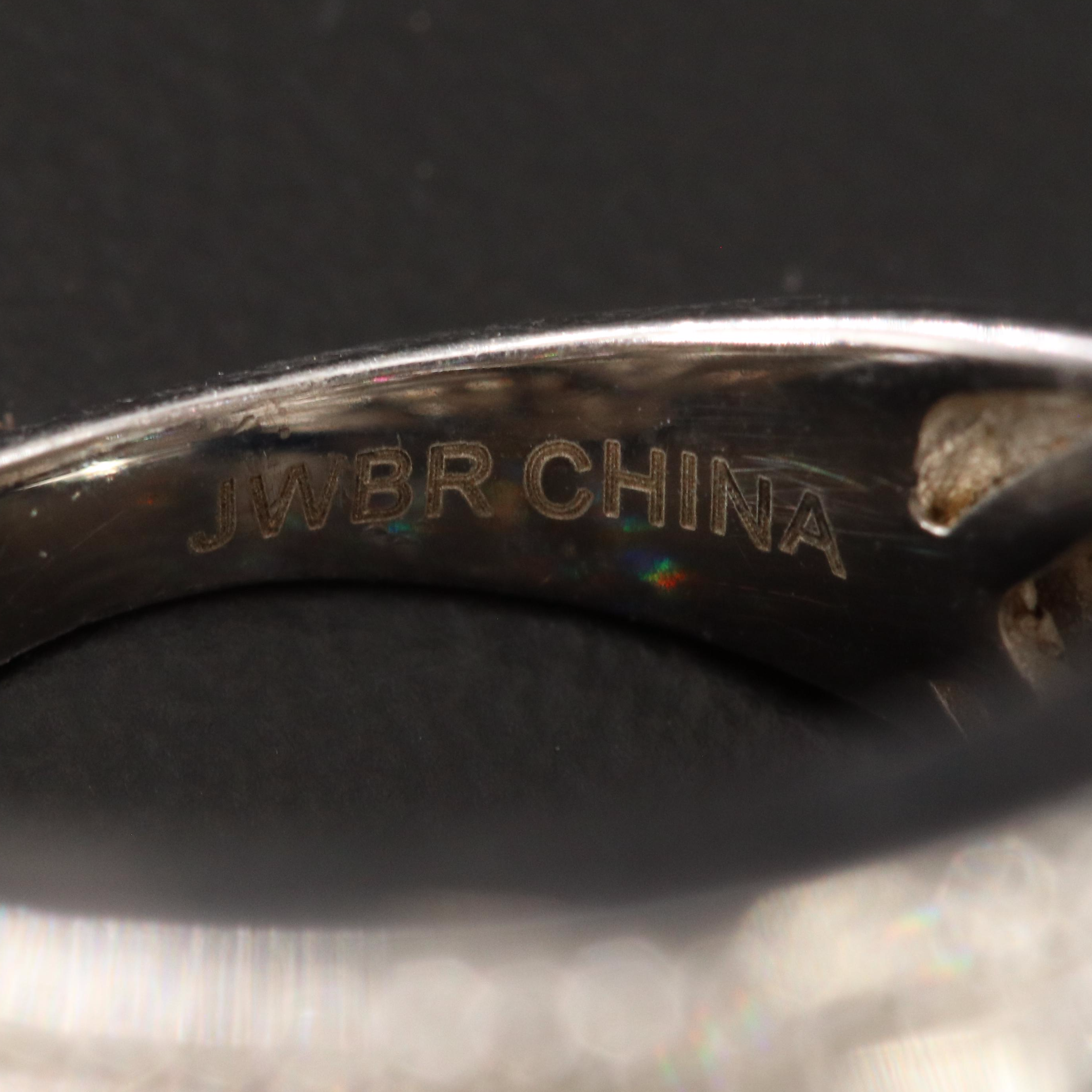 Sterling Diamond Tapered Ring