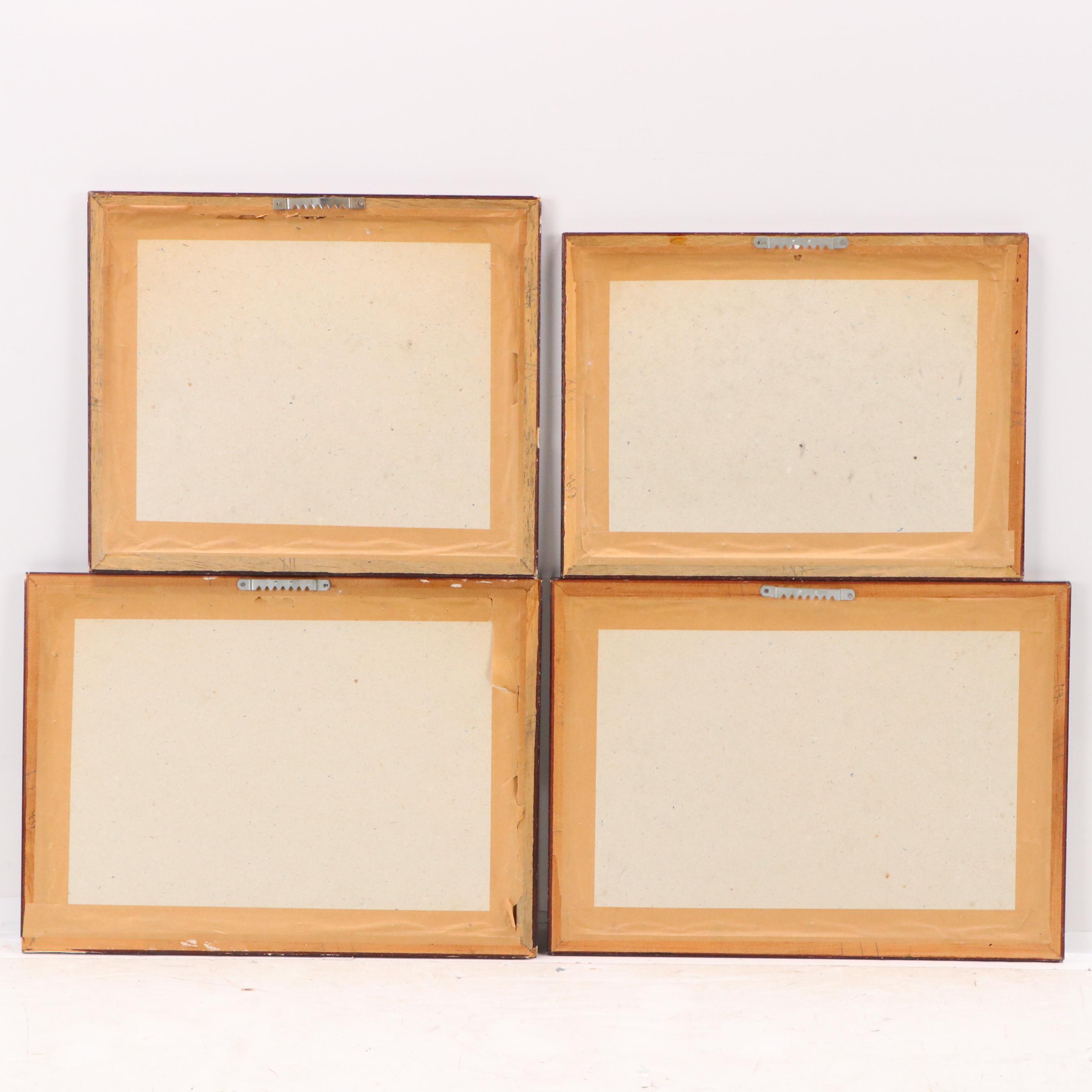 Engravings of Landmarks in Brussels, Belgium, Late 19th / 20th Century