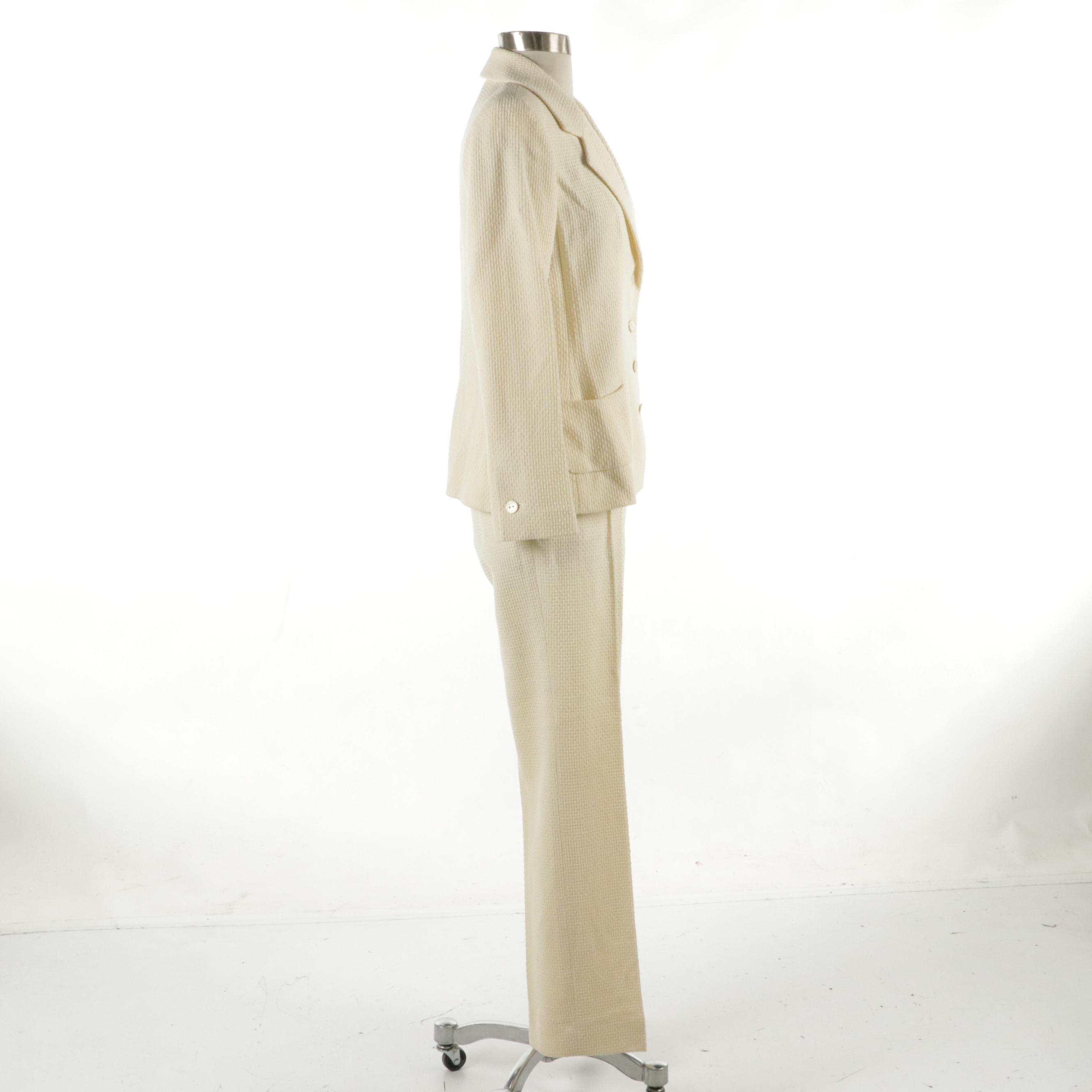 Chanel Cruise Collection Pantsuit in Textured Wool Blend