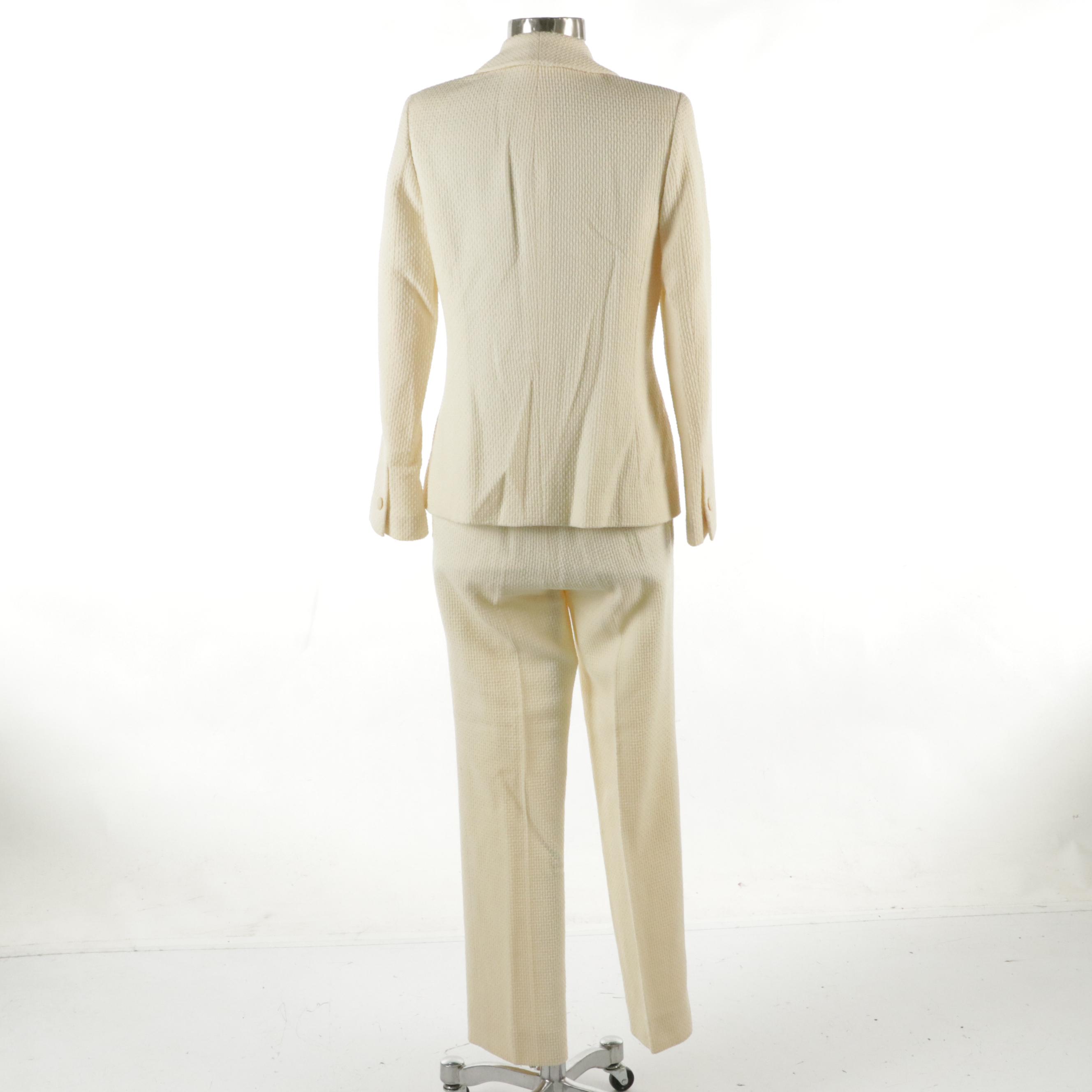 Chanel Cruise Collection Pantsuit in Textured Wool Blend