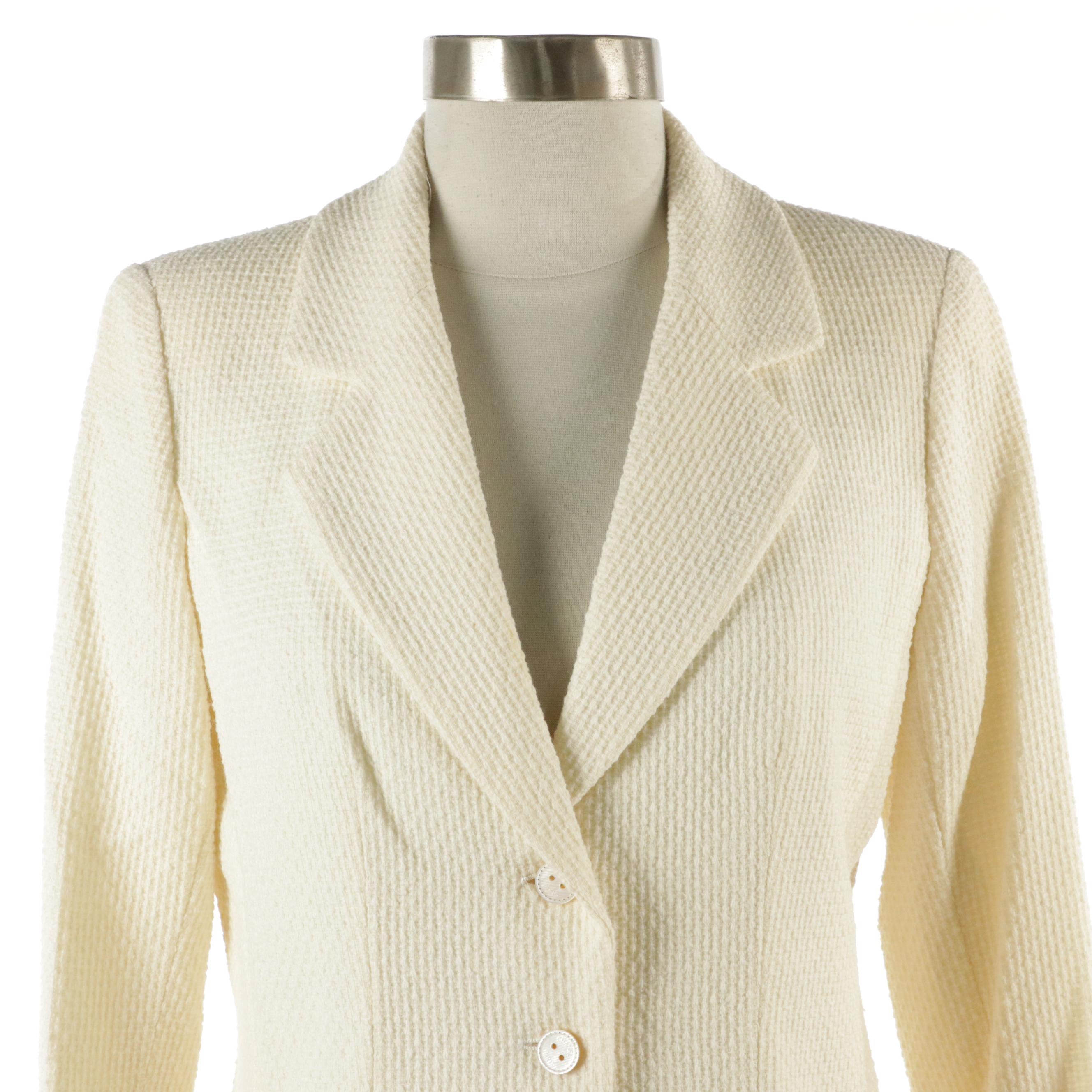 Chanel Cruise Collection Pantsuit in Textured Wool Blend