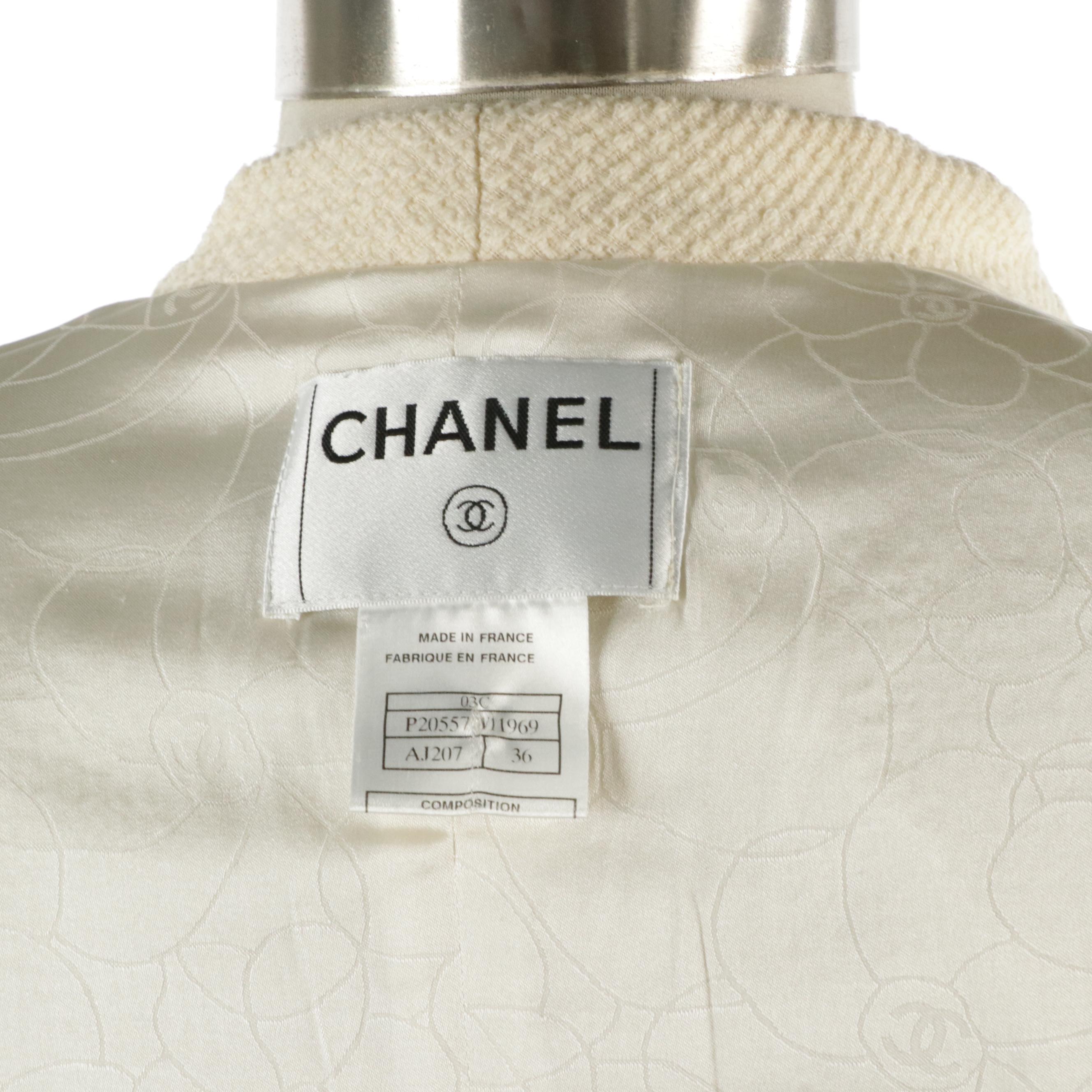 Chanel Cruise Collection Pantsuit in Textured Wool Blend