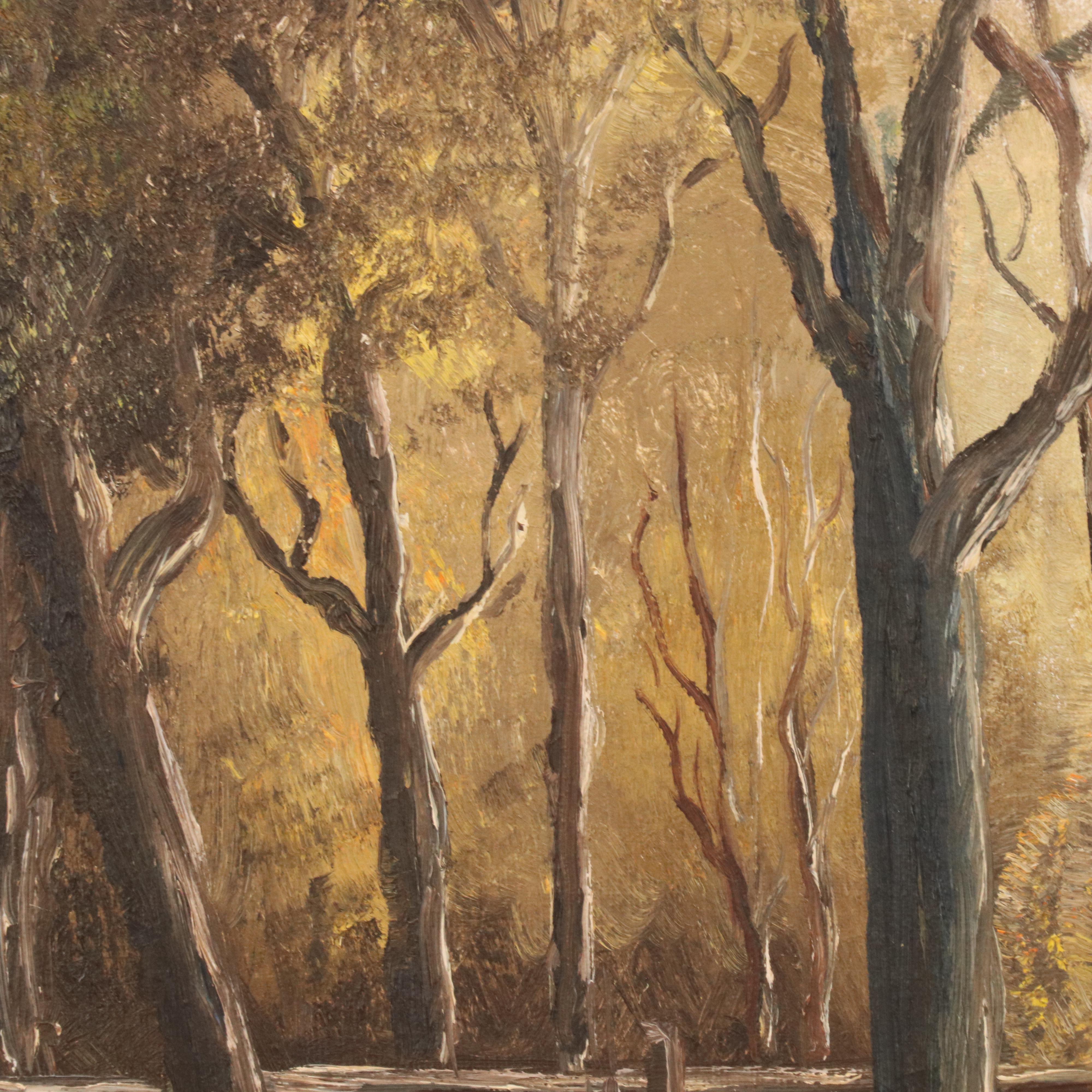 P. Dilgard Country Landscape Oil Painting