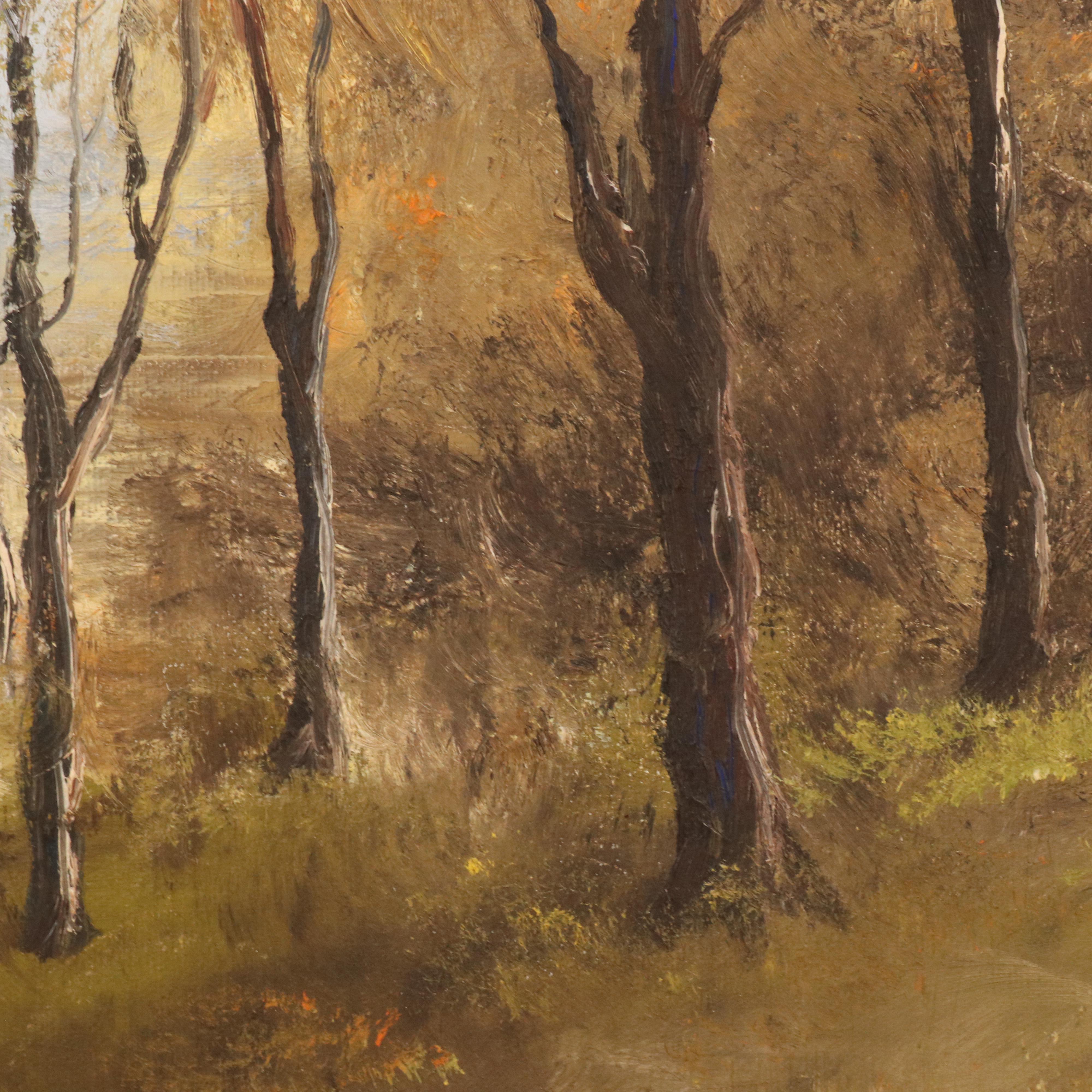 P. Dilgard Country Landscape Oil Painting