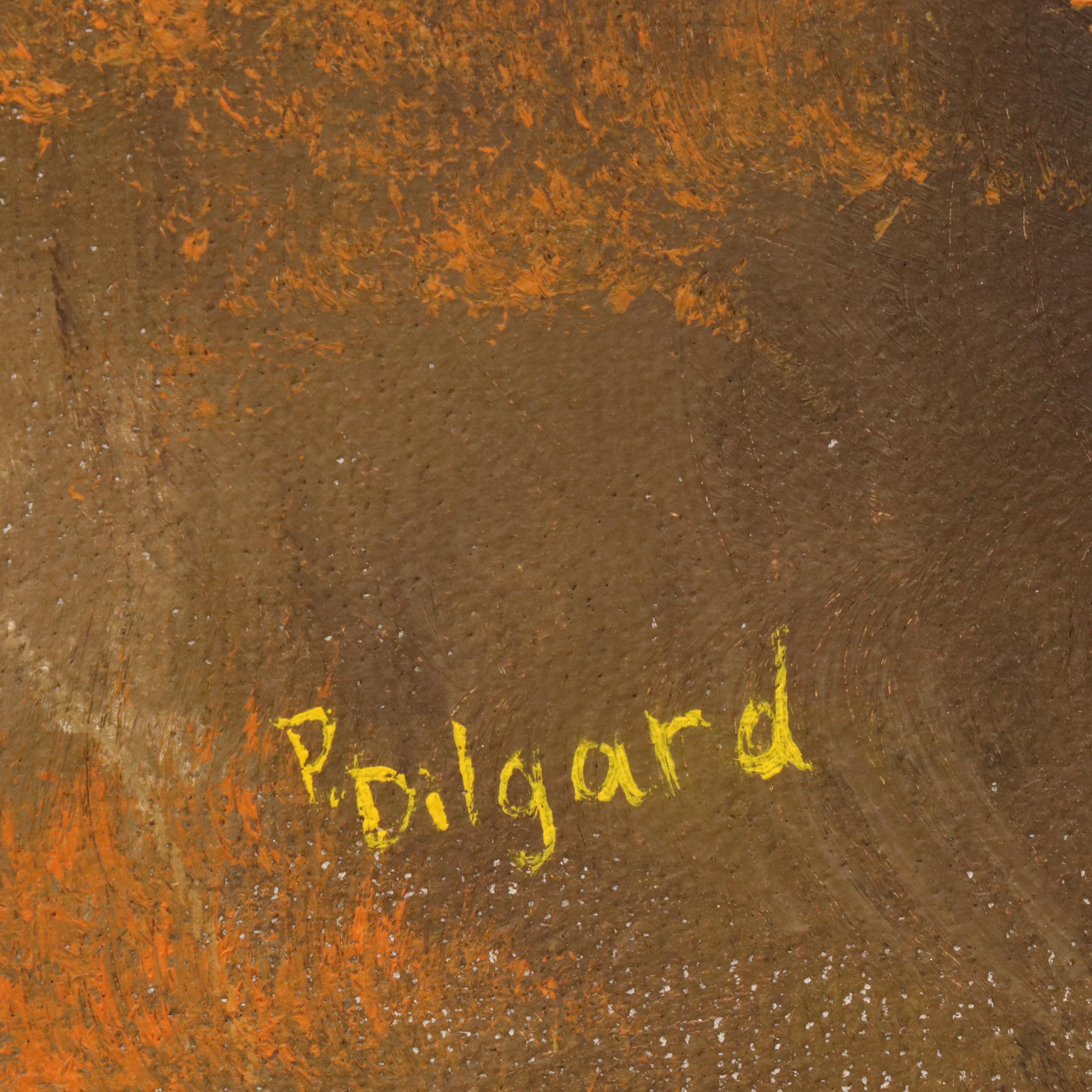 P. Dilgard Country Landscape Oil Painting