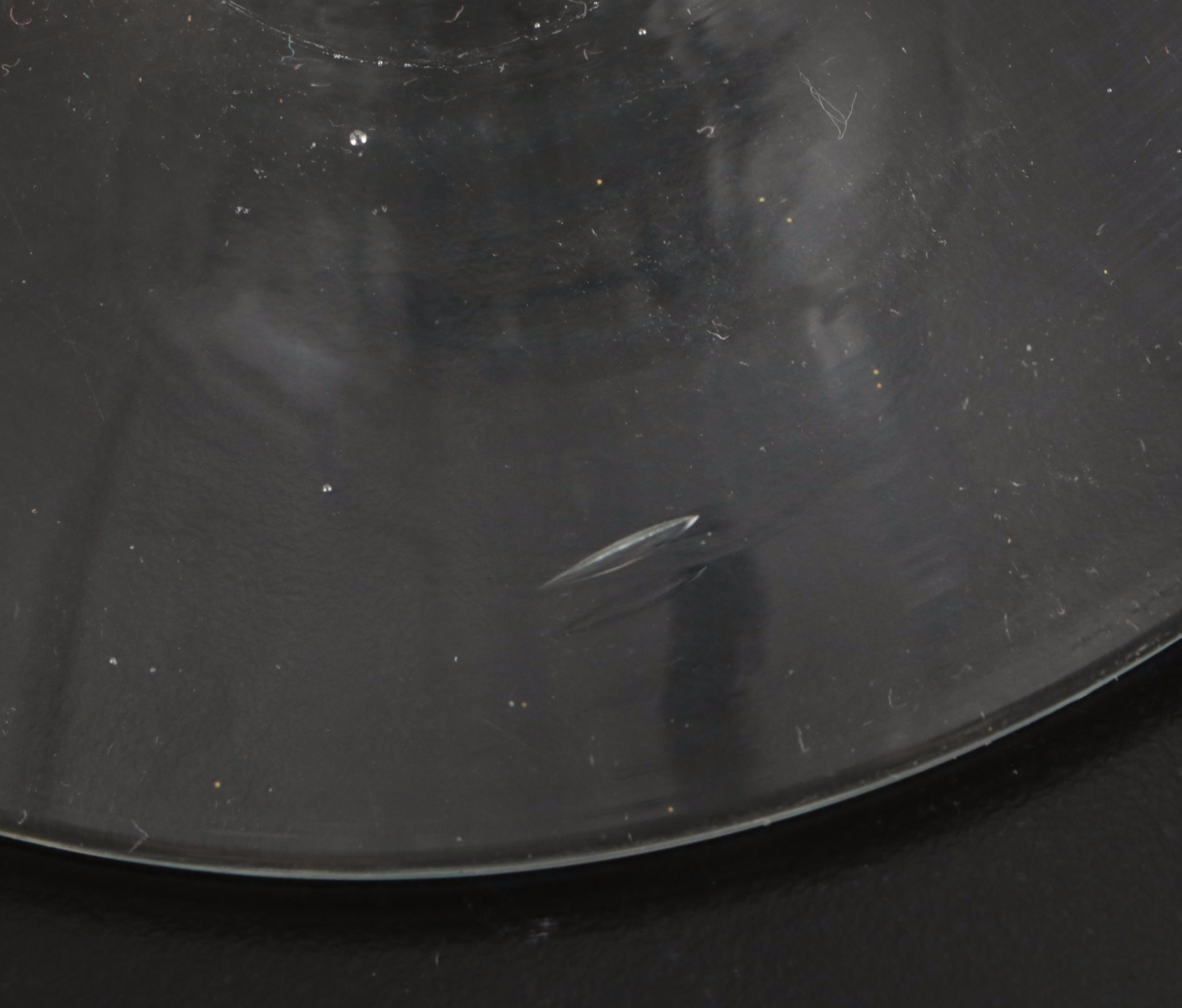 Blenko Footed Glass Bowl with Other Trumpet and Disc Top Vases