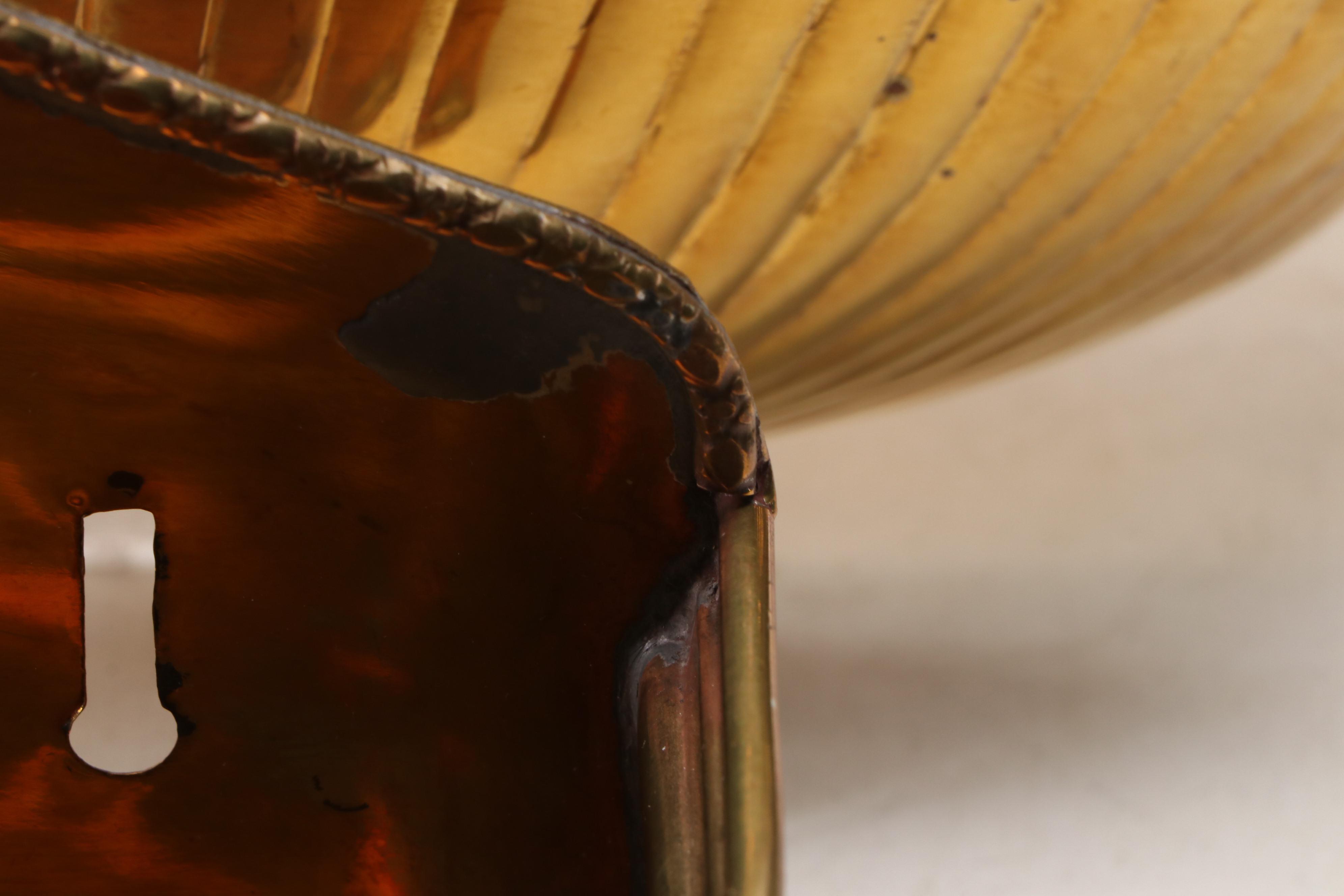 Indian Brass Amphora Vase and Wall Planters