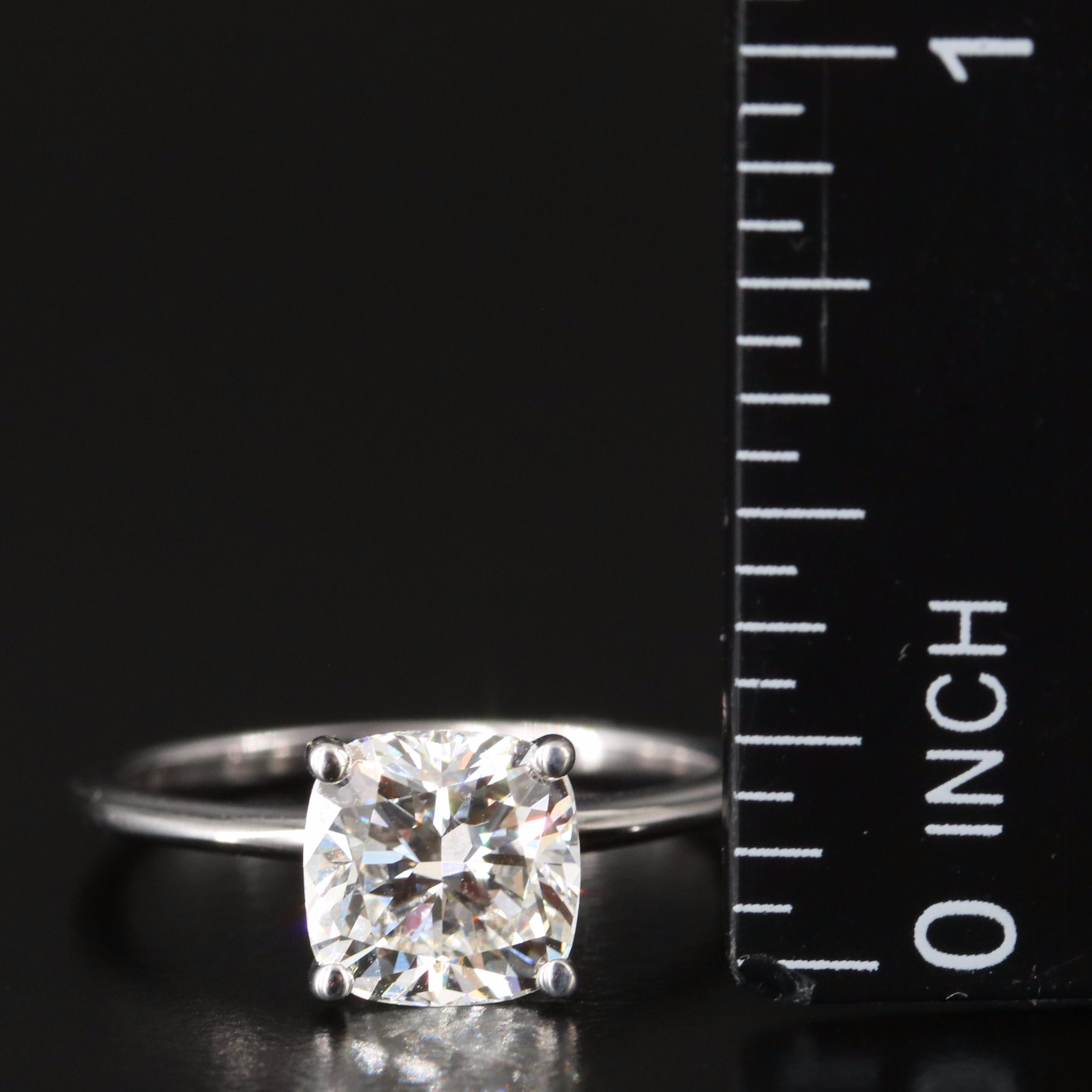 14K 2.08 CT Lab Grown Diamond Solitaire Ring with IGI Online Report