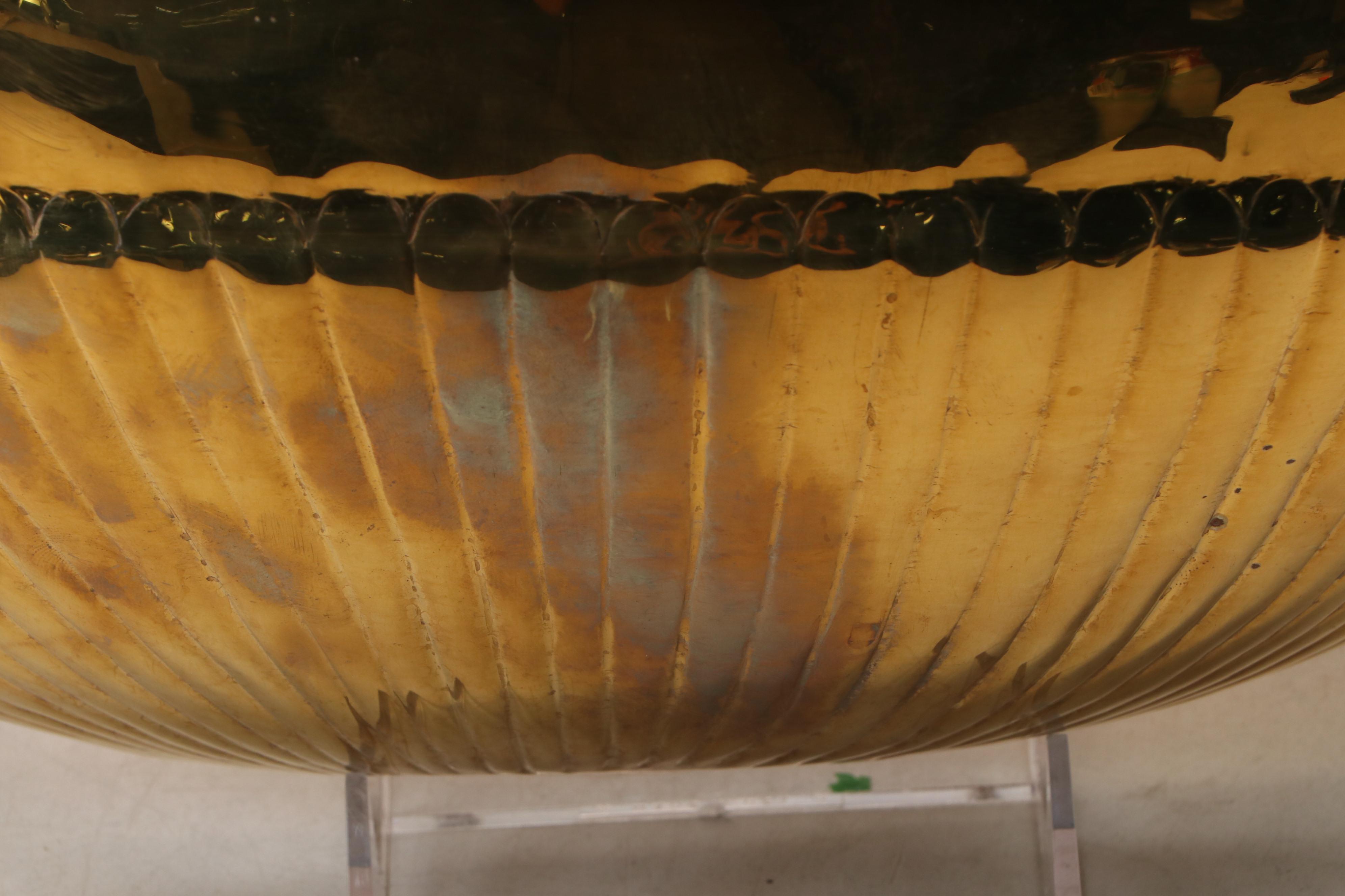 Indian Brass Amphora Vase and Wall Planters