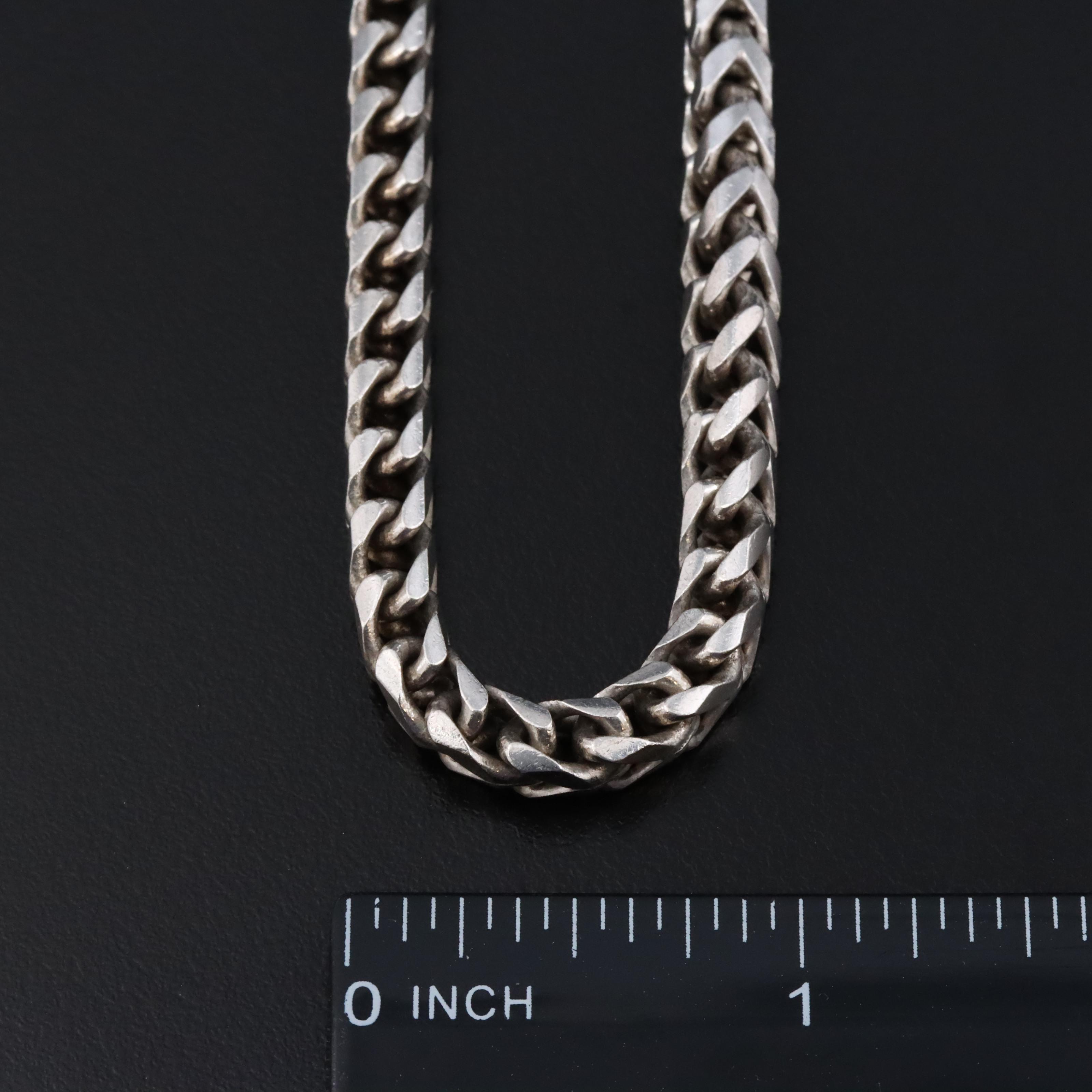 Sterling Foxtail Chain Necklace