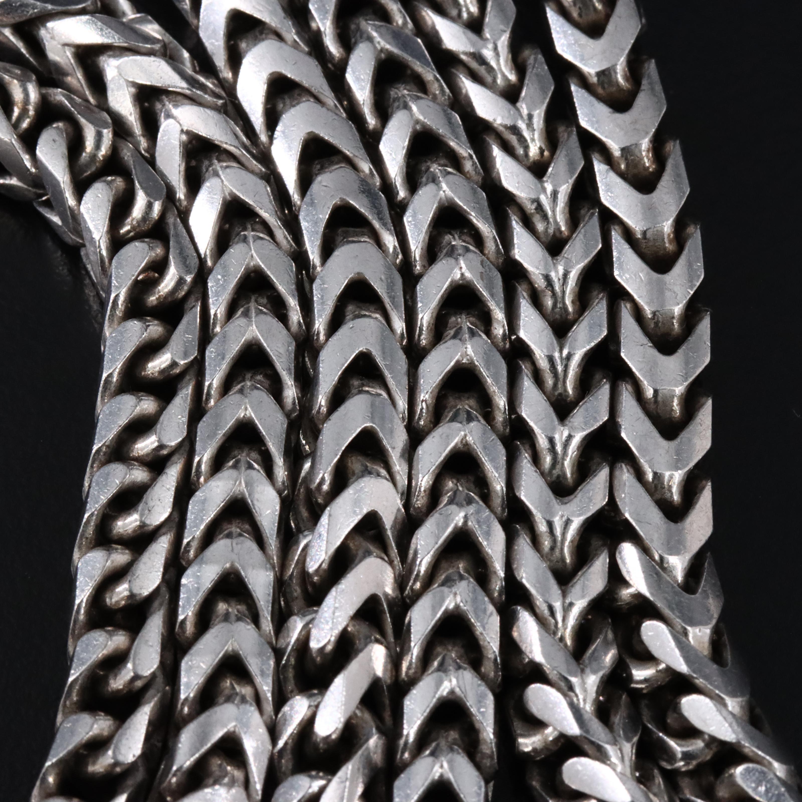 Sterling Foxtail Chain Necklace