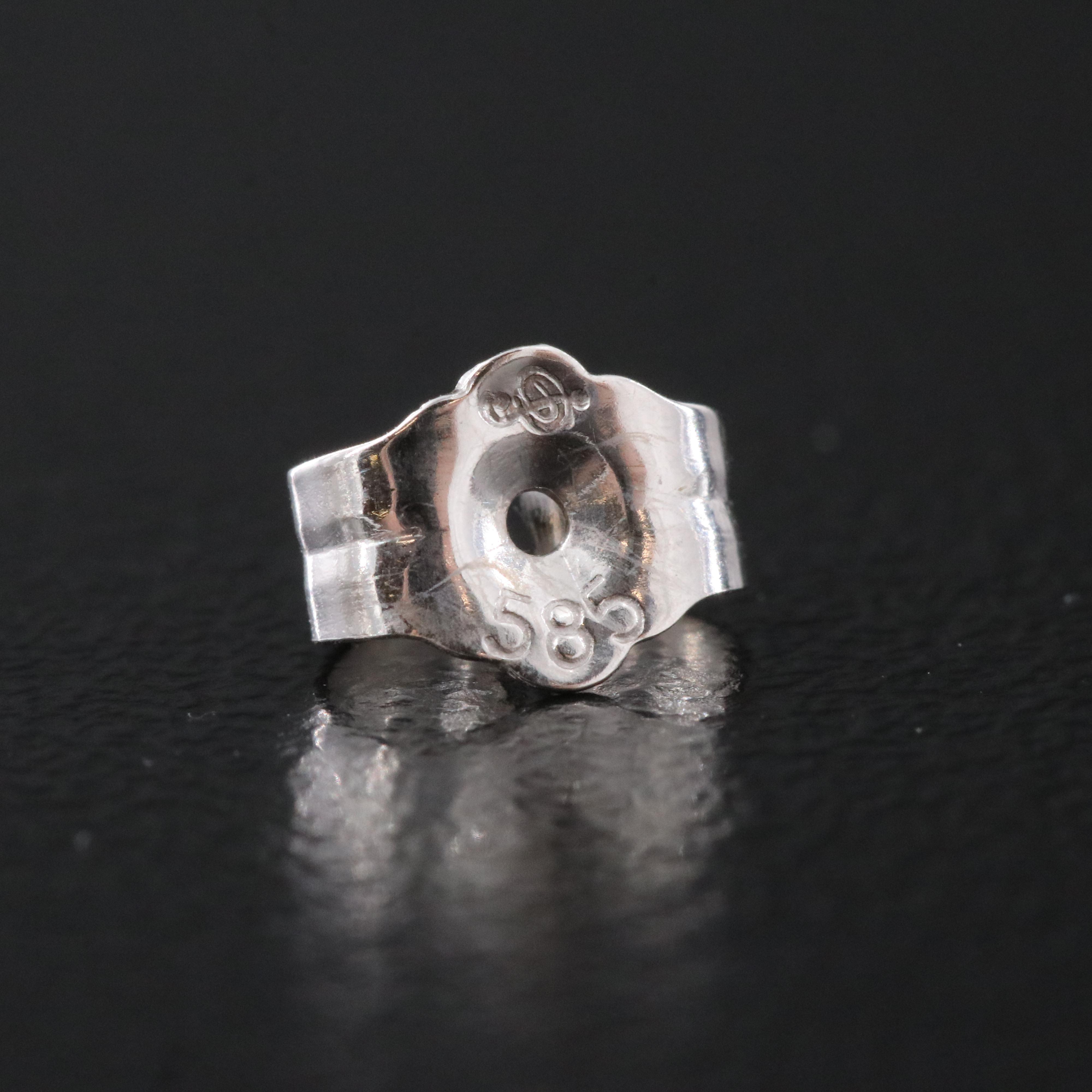 14K Pearl and Diamond Wave Drop Earrings