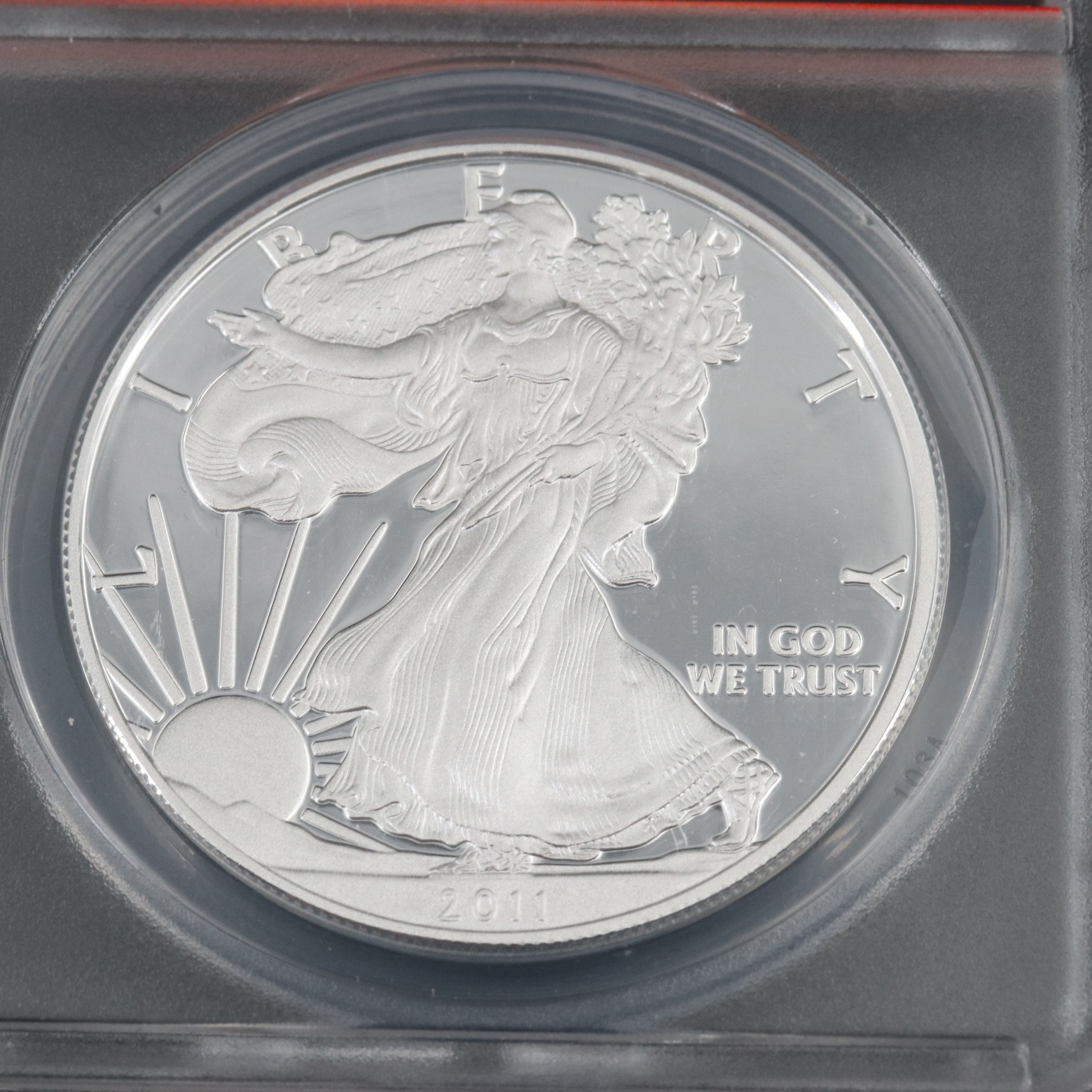 ANACS PR70 DCAM 2011-W First Release Silver Eagle Proof Coin